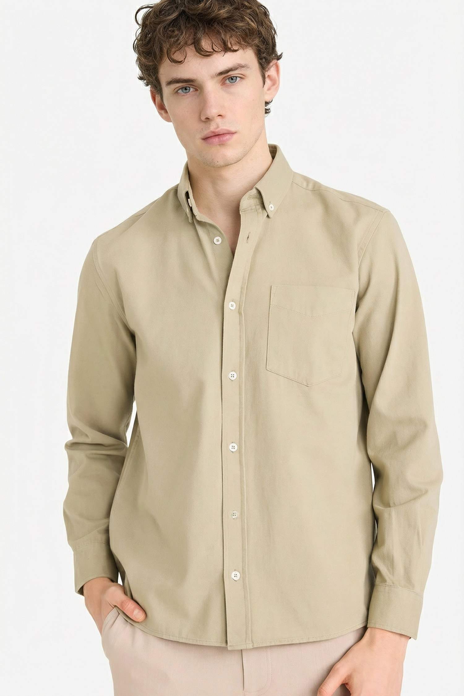 Regular Fit Gabardin Gömlek