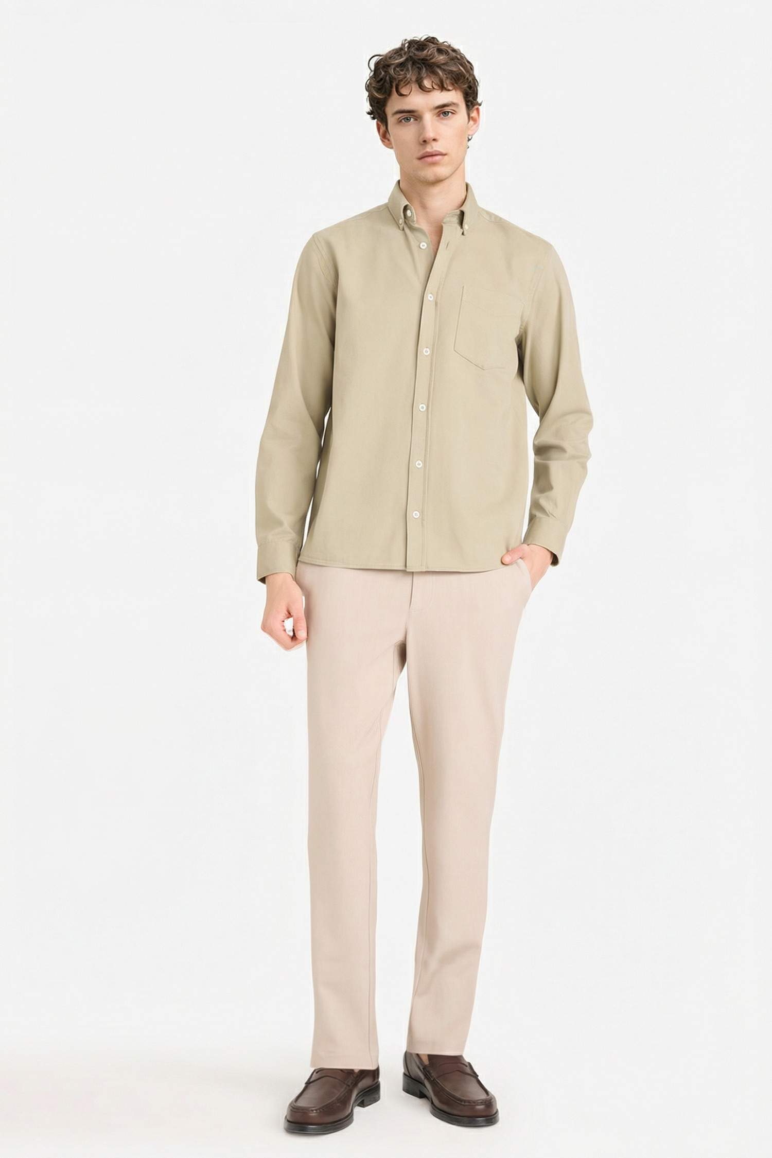 Regular Fit Gabardin Gömlek