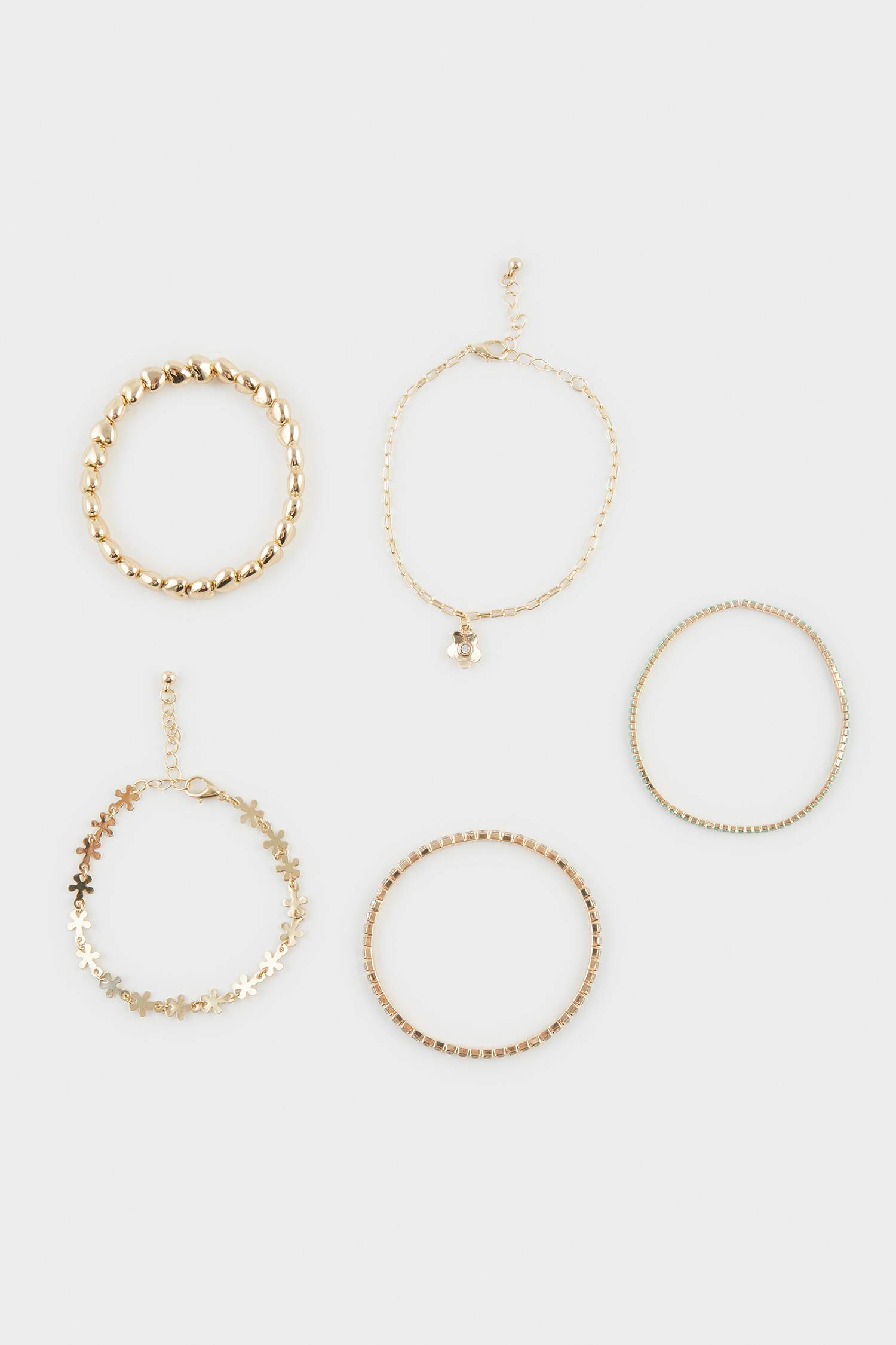 Woman 3 Piece Gold Bracelet