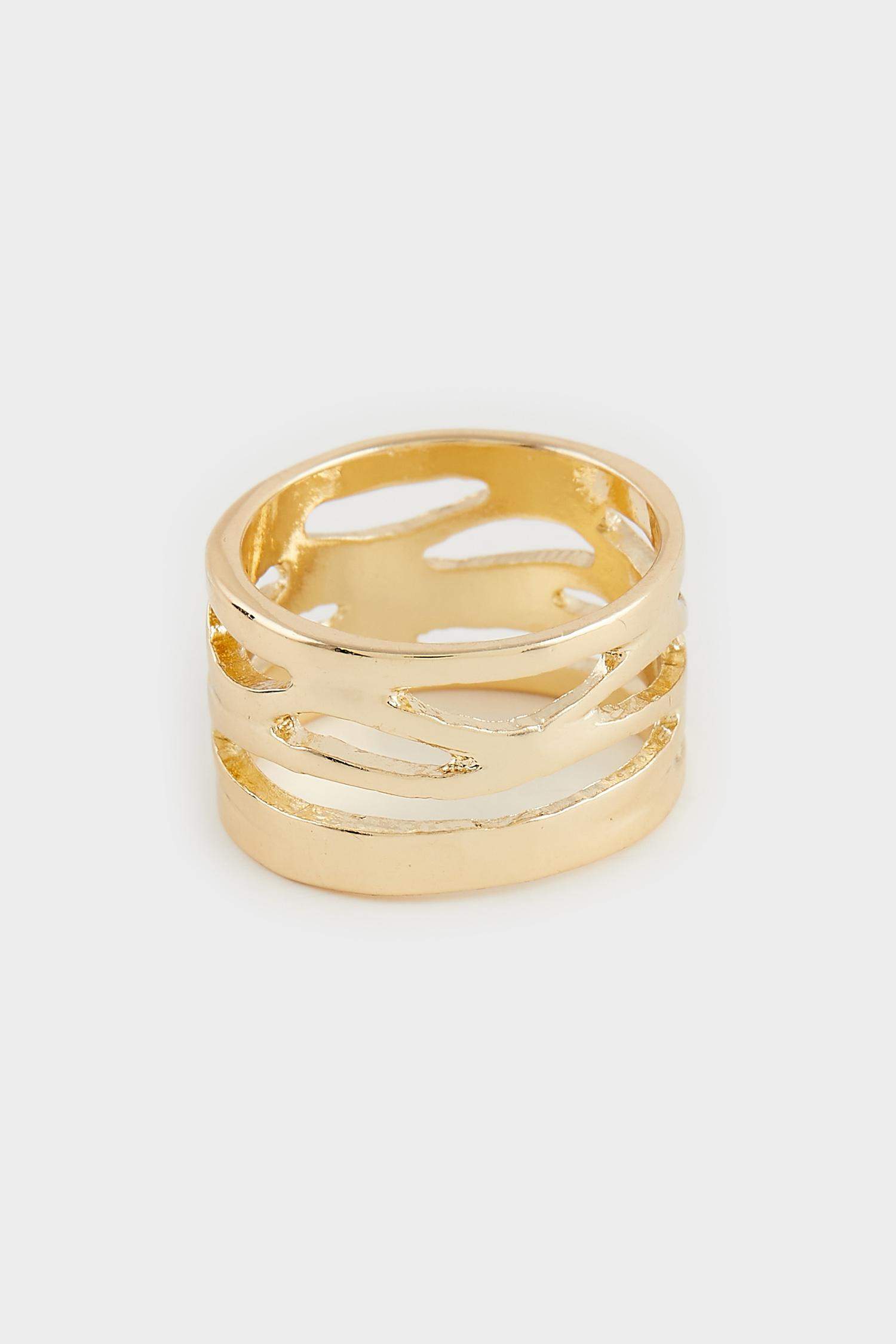 Woman 3 Piece Gold Ring