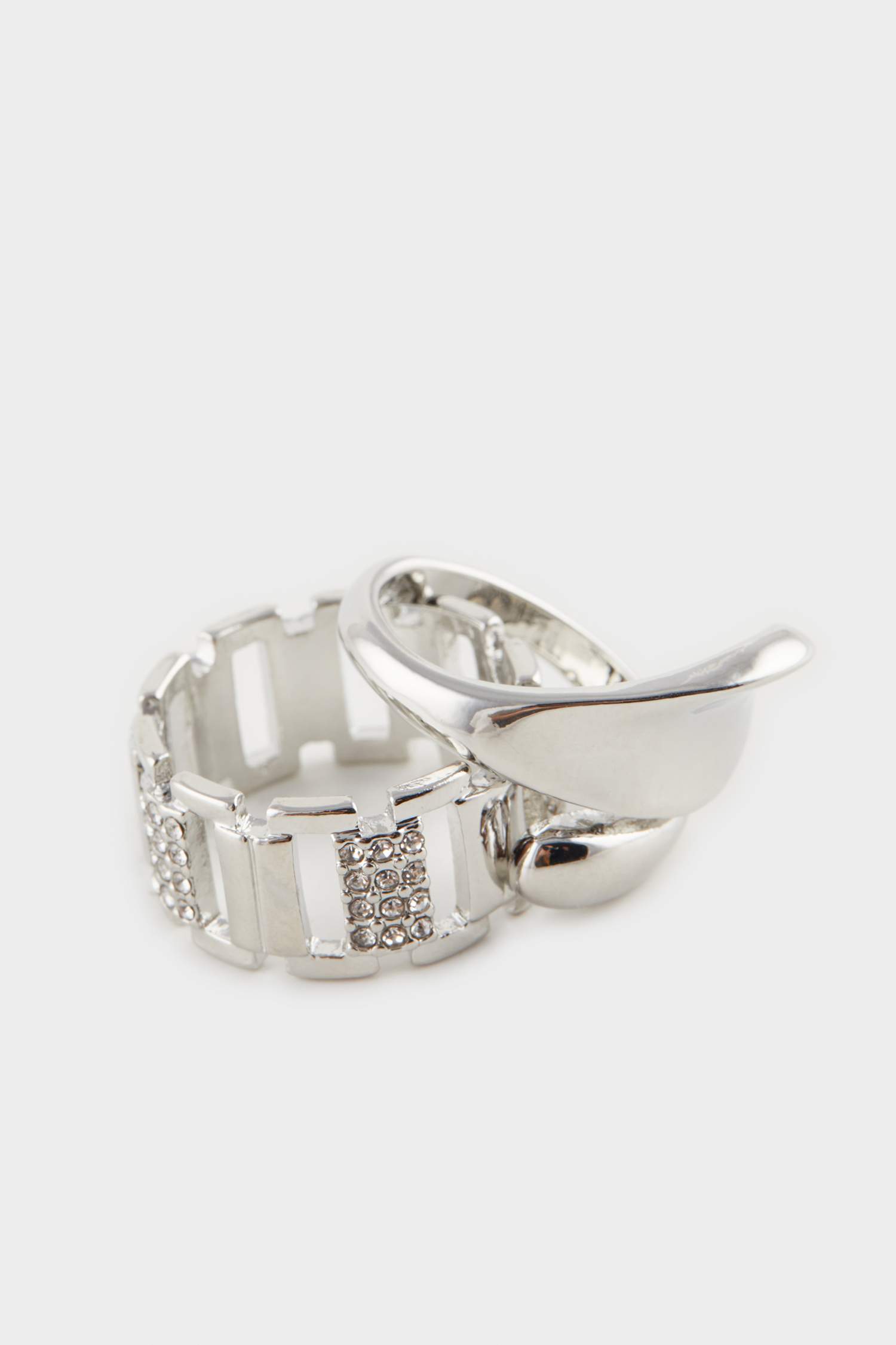 Kadın 2'li Silver Yüzük