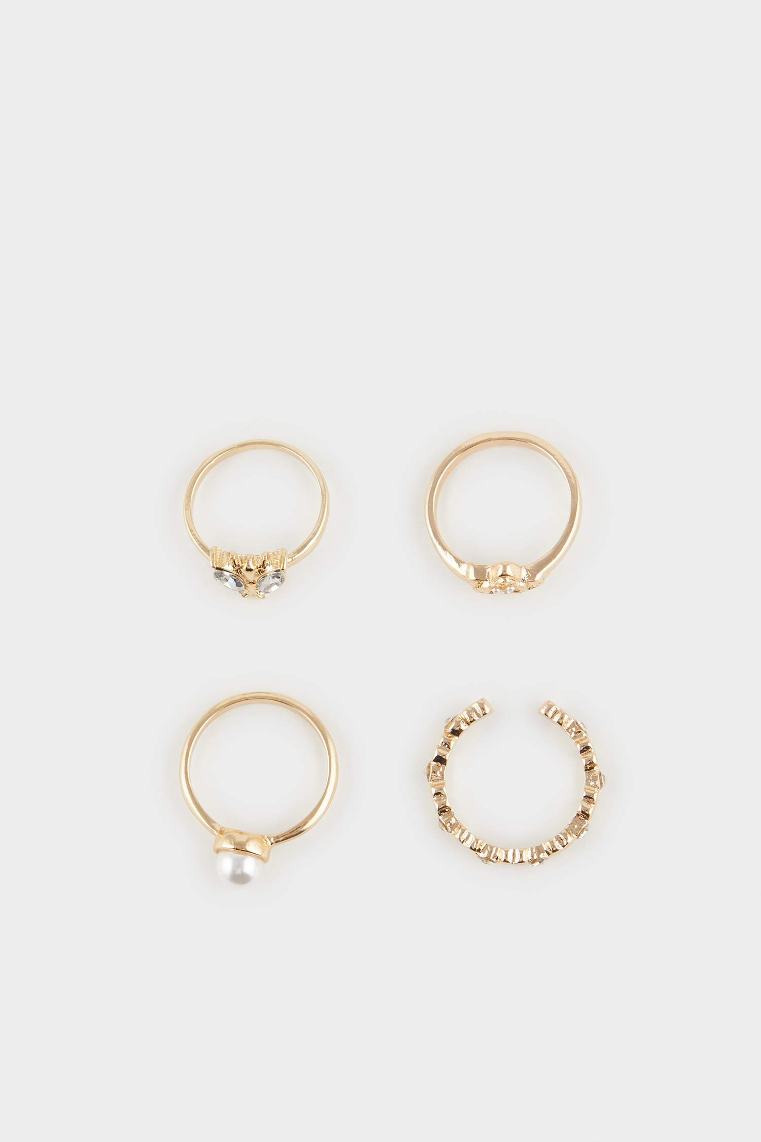 Kadın 4'lü Gold Yüzük