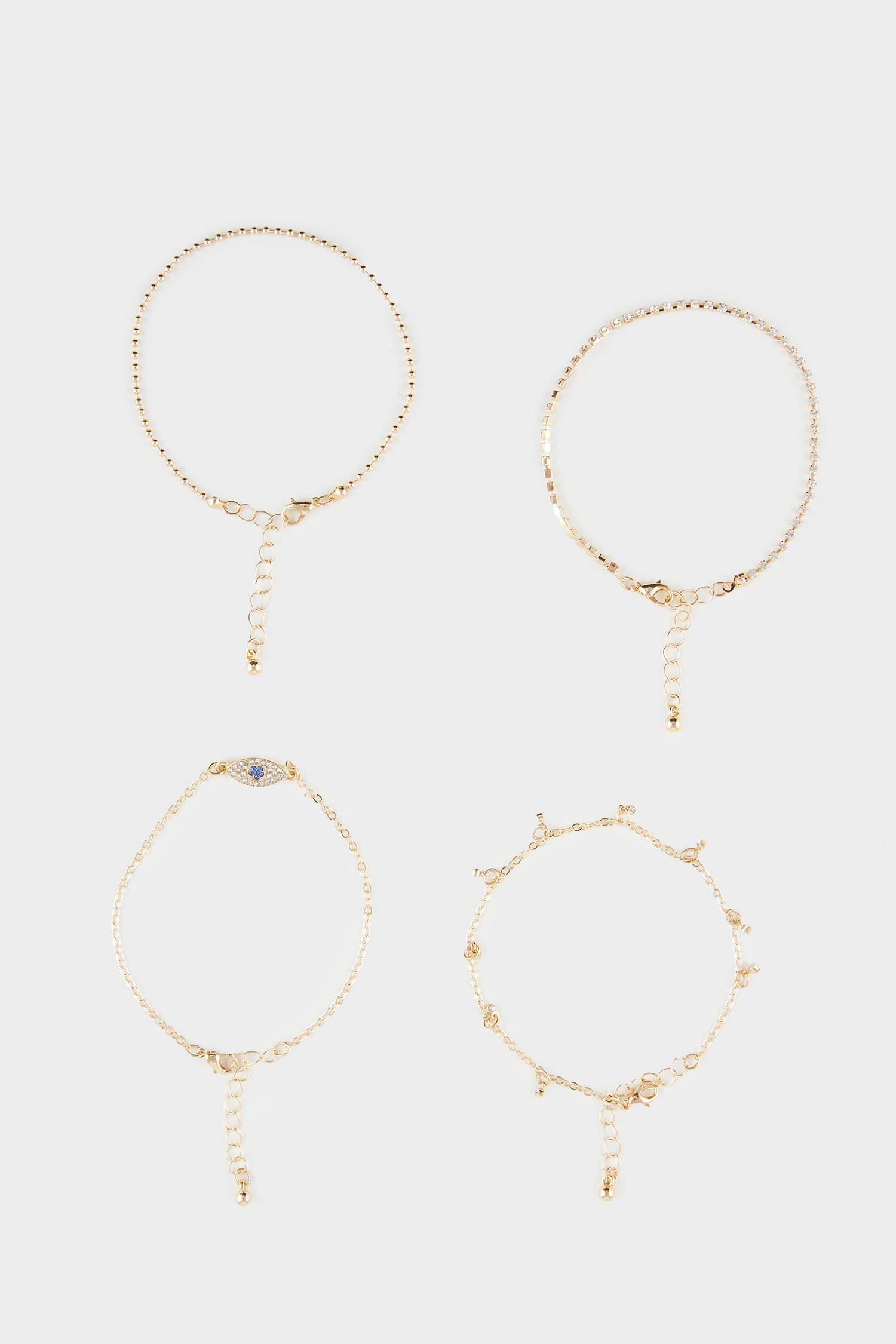 سوار نسائي ذهبي - 4 قطع