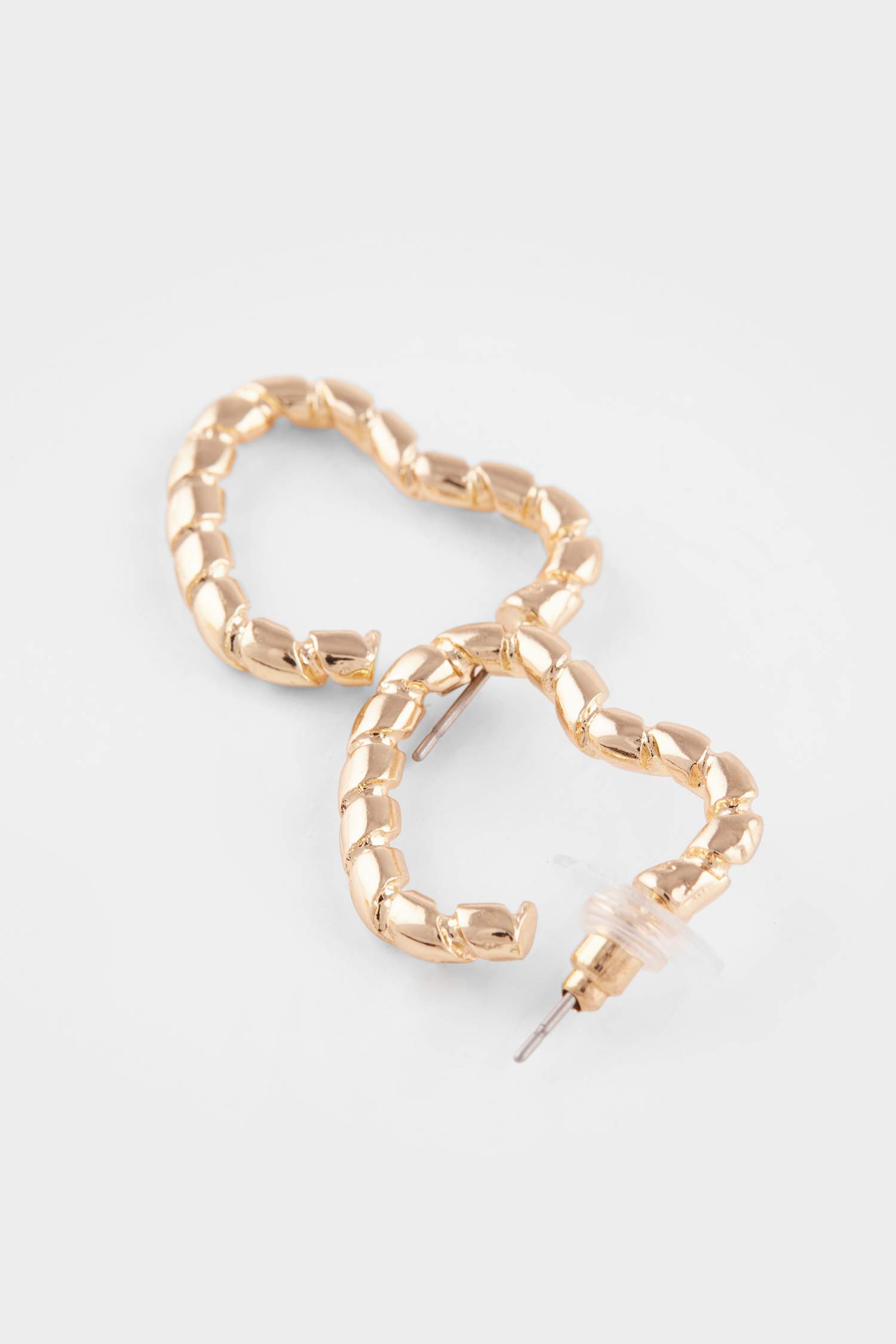 Woman 2 Piece Gold Earrings