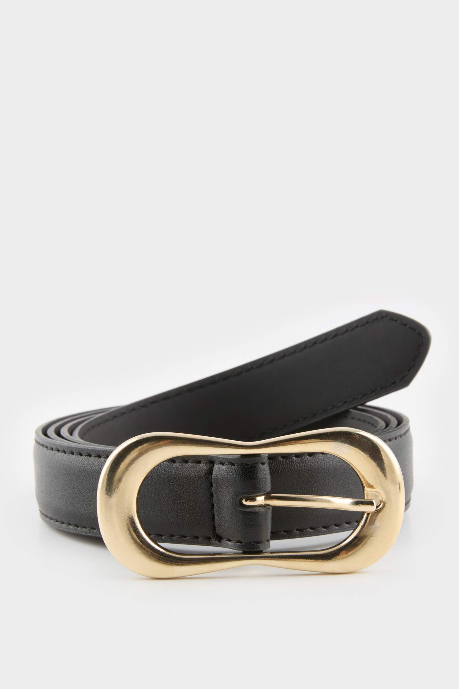 Kadın Oval Toka Suni Deri Jean Kemeri