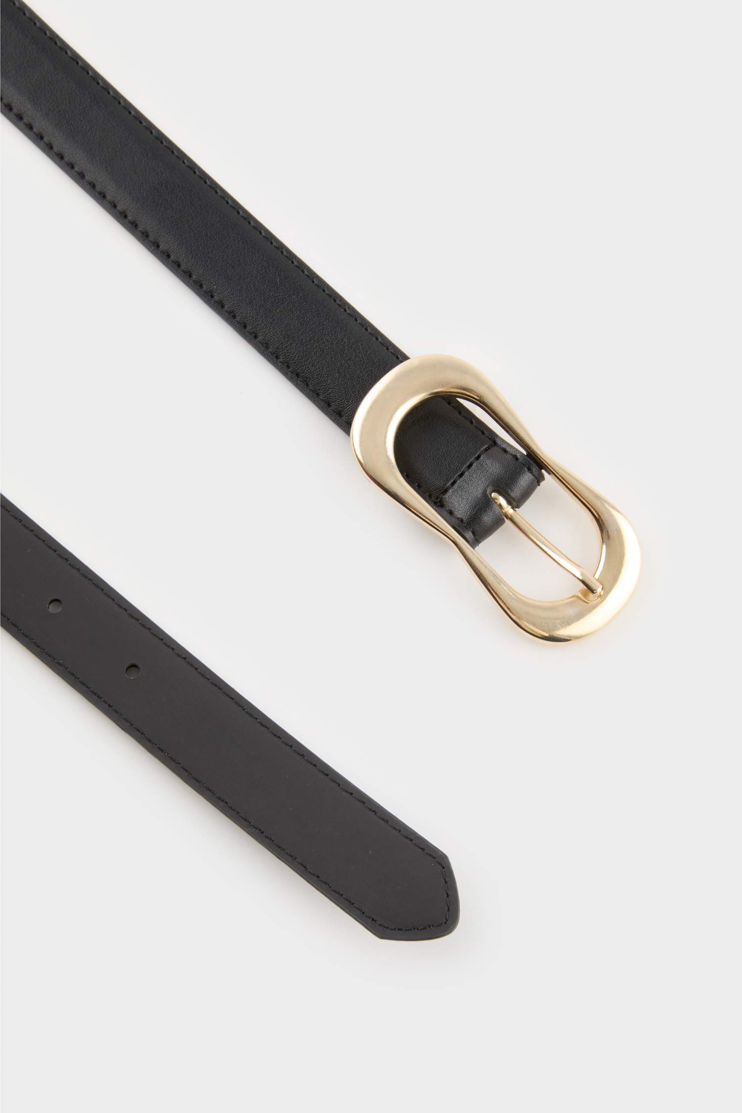 Kadın Oval Toka Suni Deri Jean Kemeri