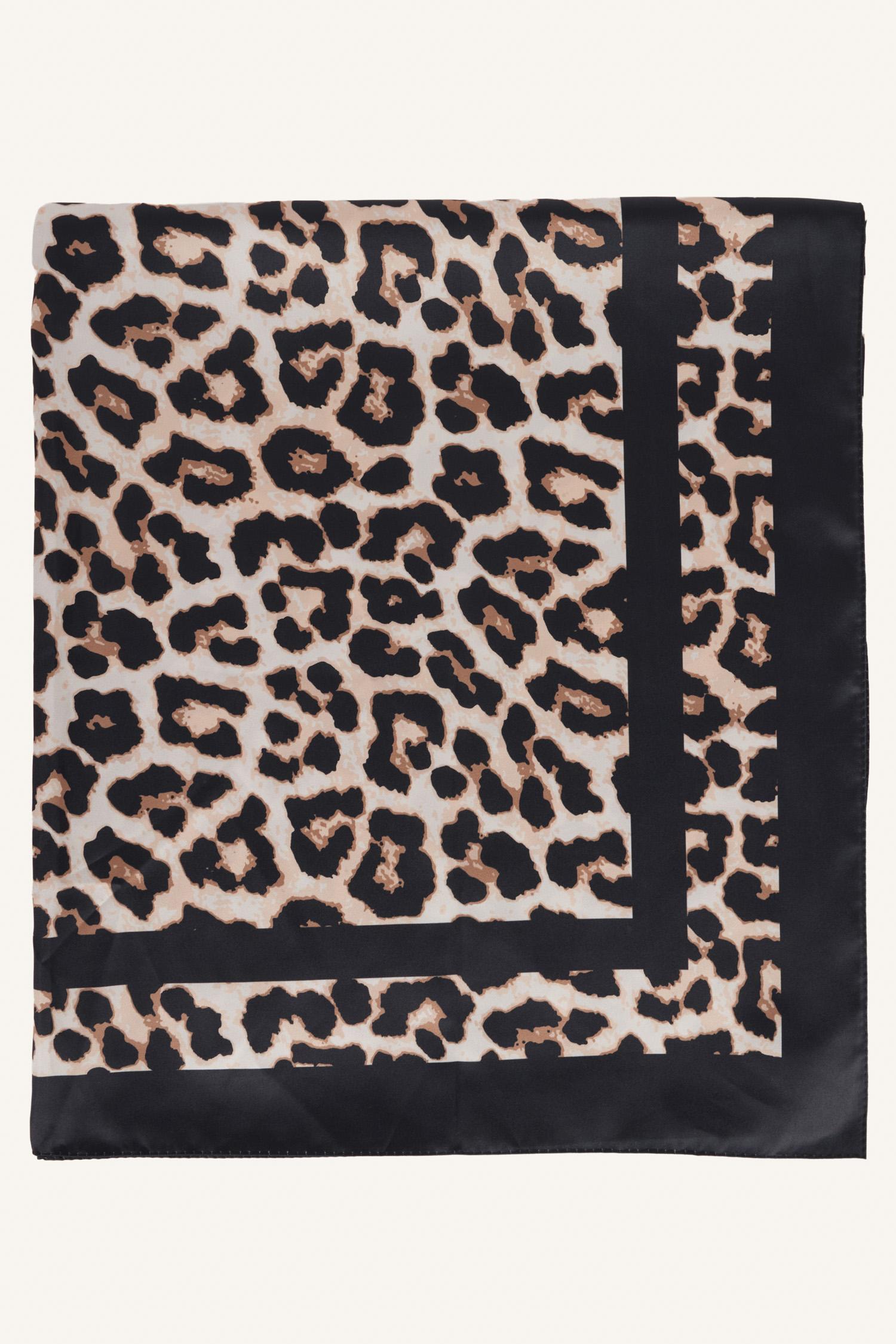 DeFacto Leopar Desenli Saten Pareo görsel 7