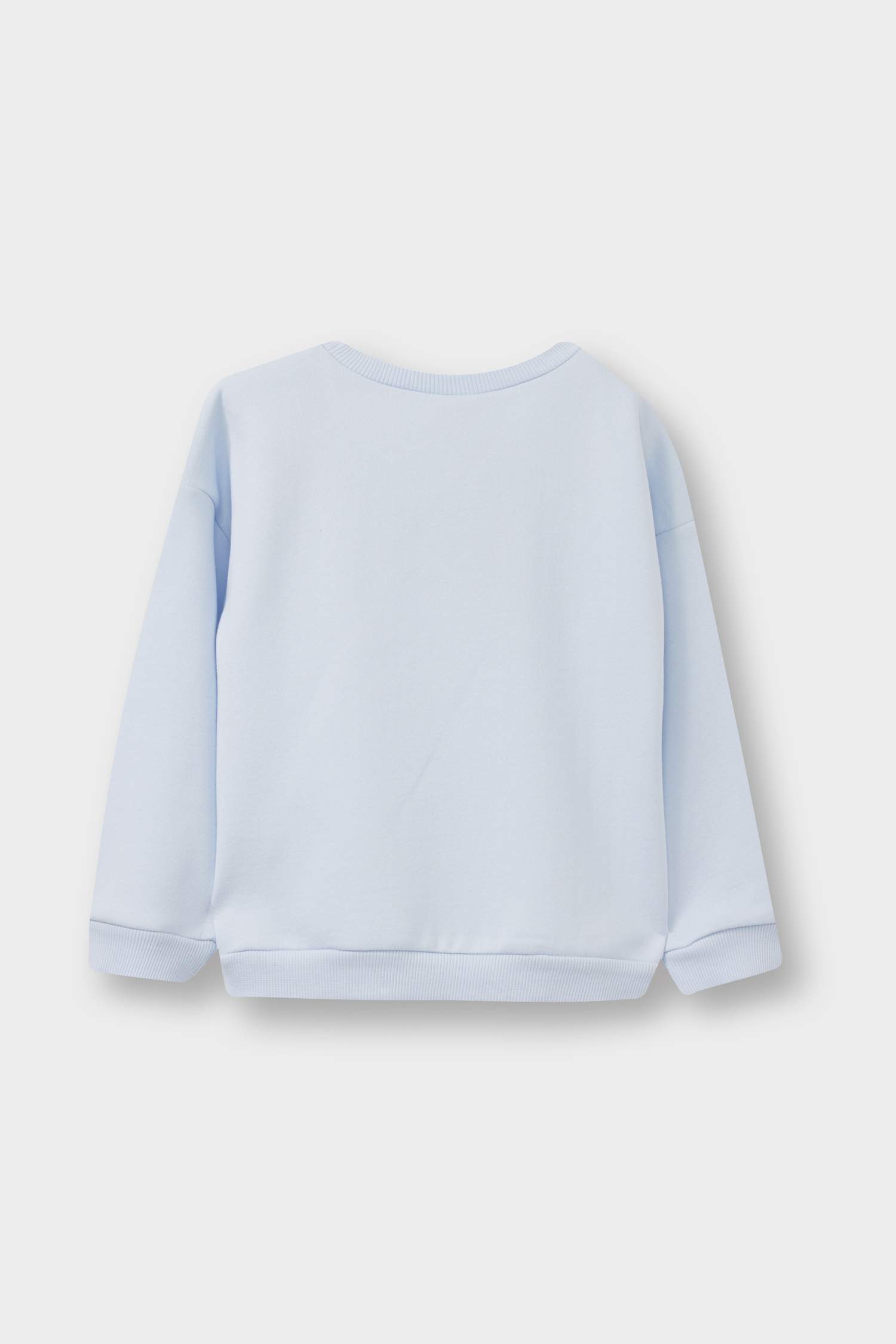 سويت شيرت بيبي بناتي فلورال قصة عادية ببطانة ناعمة - قطعتين