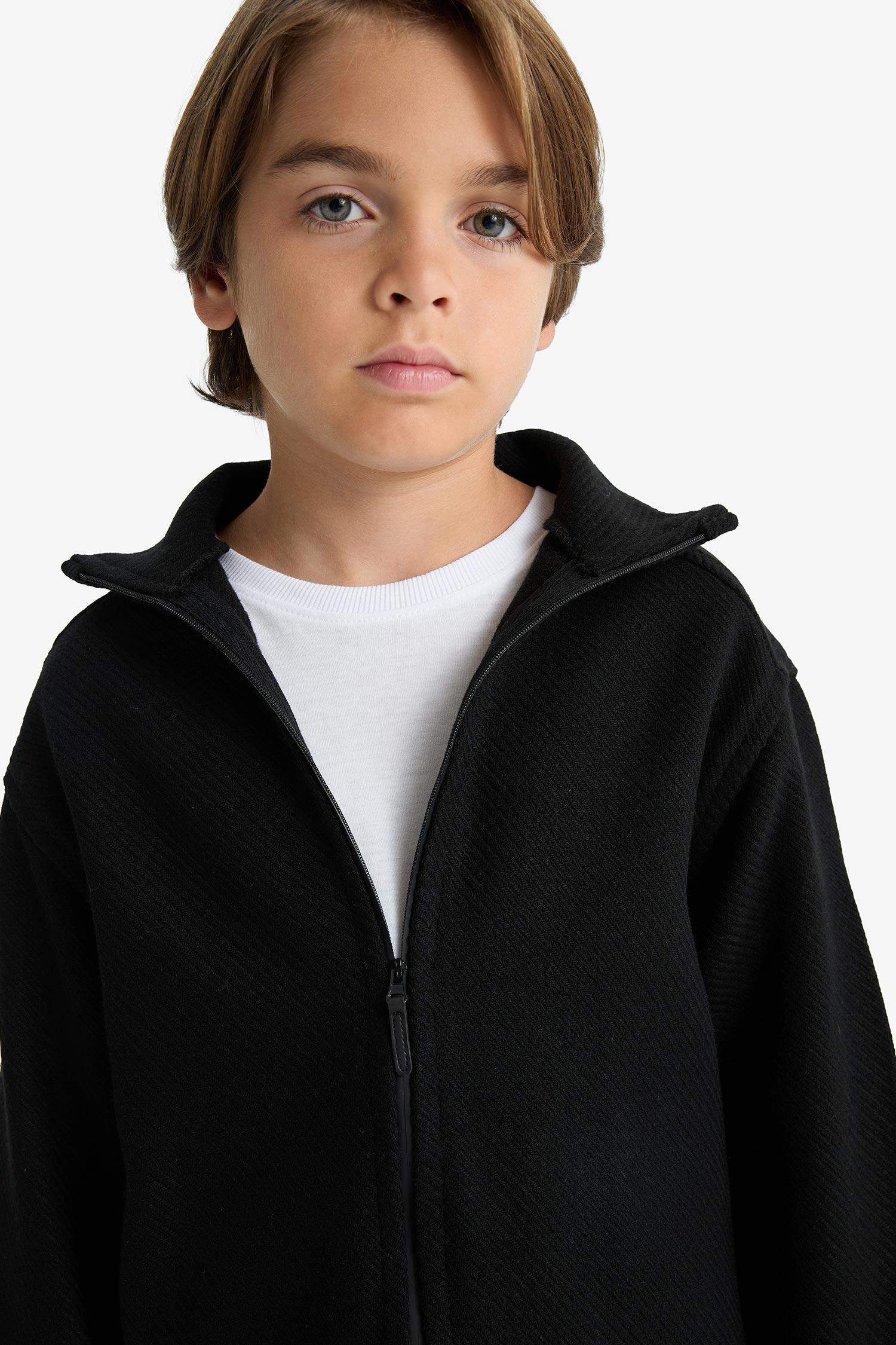 قميص جاكيت ولادي ردن طويل اوفر سايز بياخة عالية