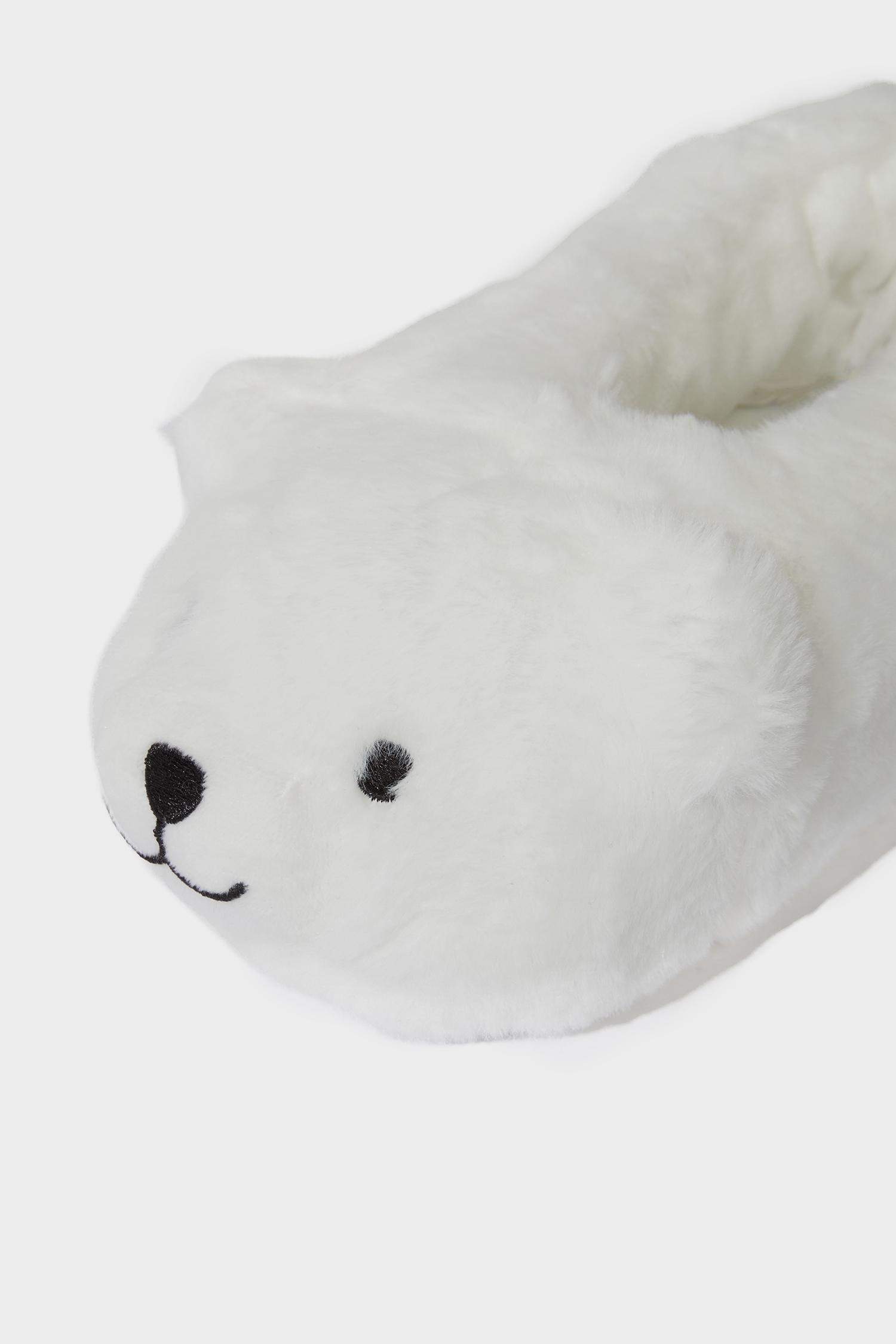 Girl Flat Sole Bear Themed Home Slippers