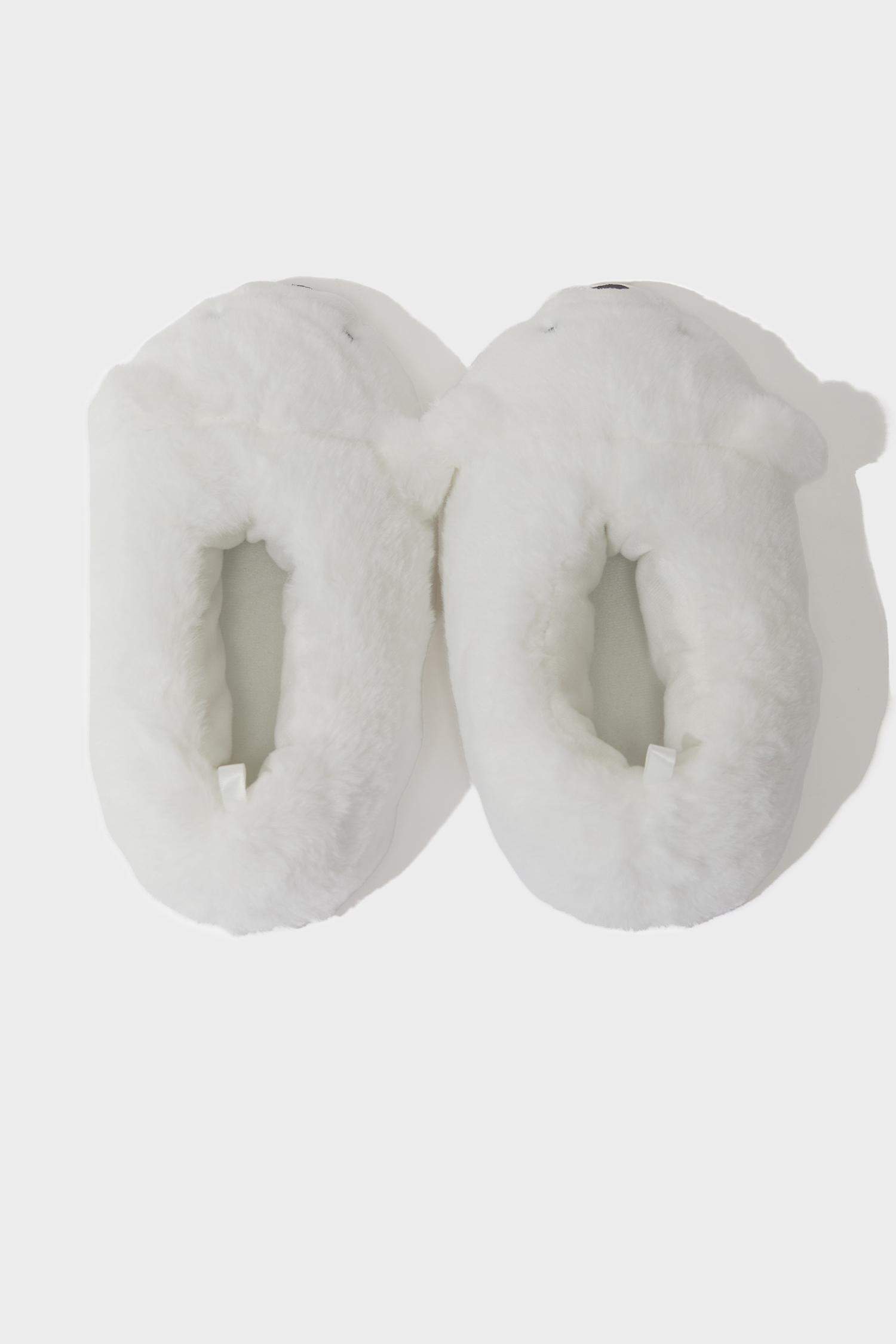 Girl Flat Sole Bear Themed Home Slippers