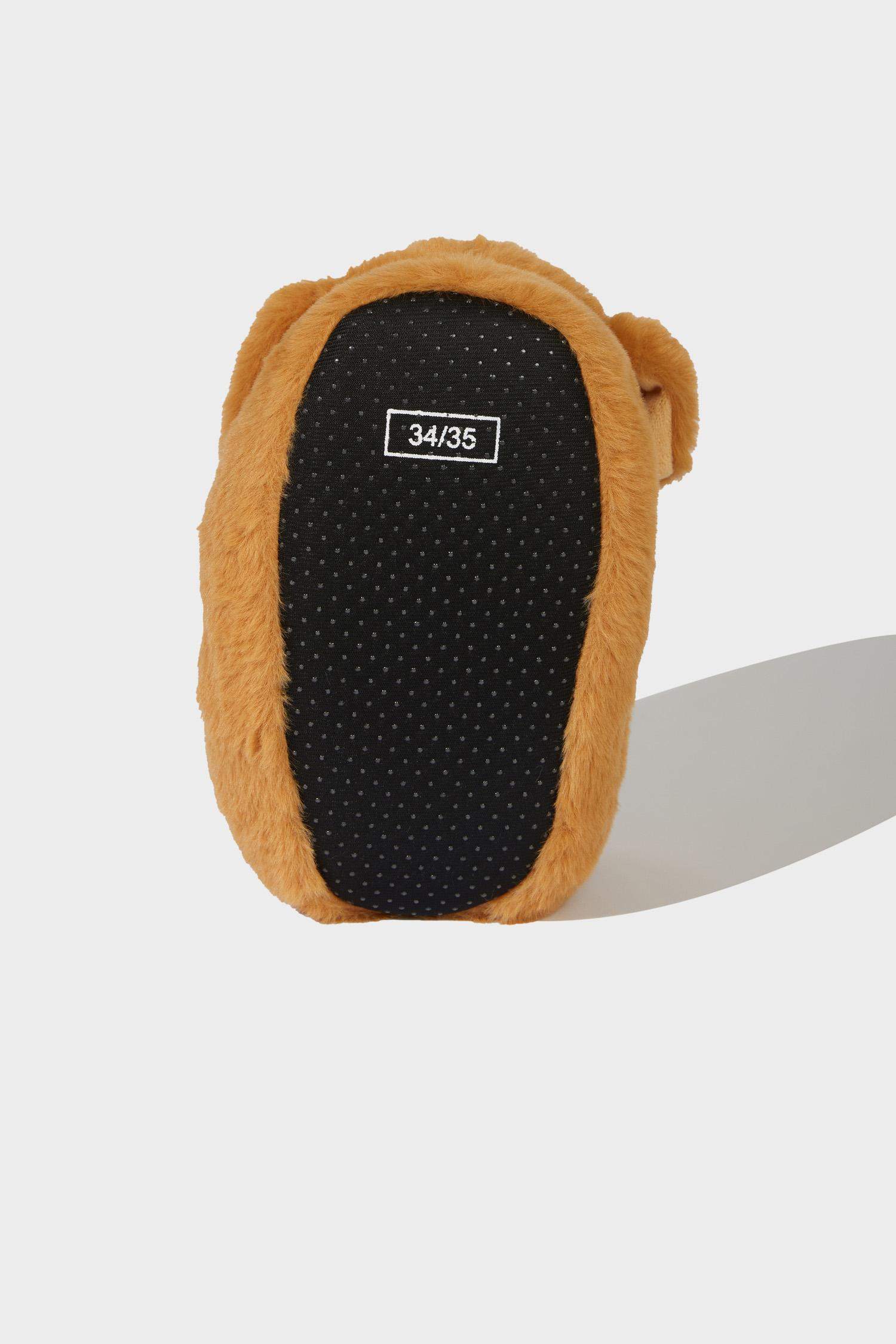 Kız Çocuk Köpek Temalı Düz Taban Panduf