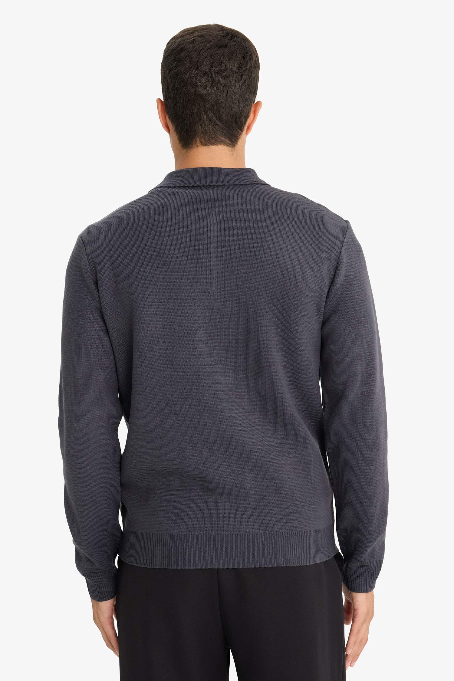 Standart Fit Polo Yaka Triko Kazak