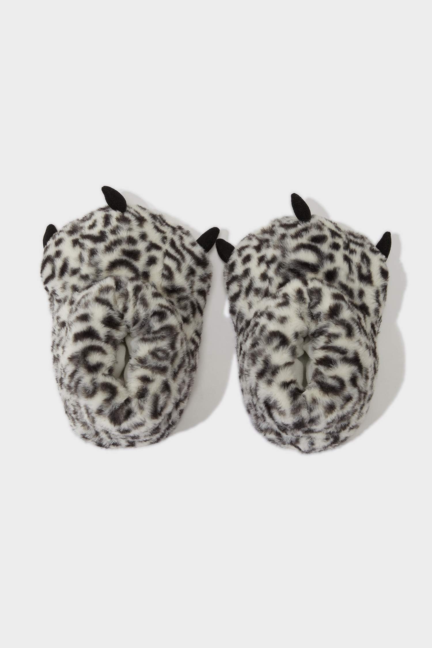 Kadın Desenli Düz Taban Panduf