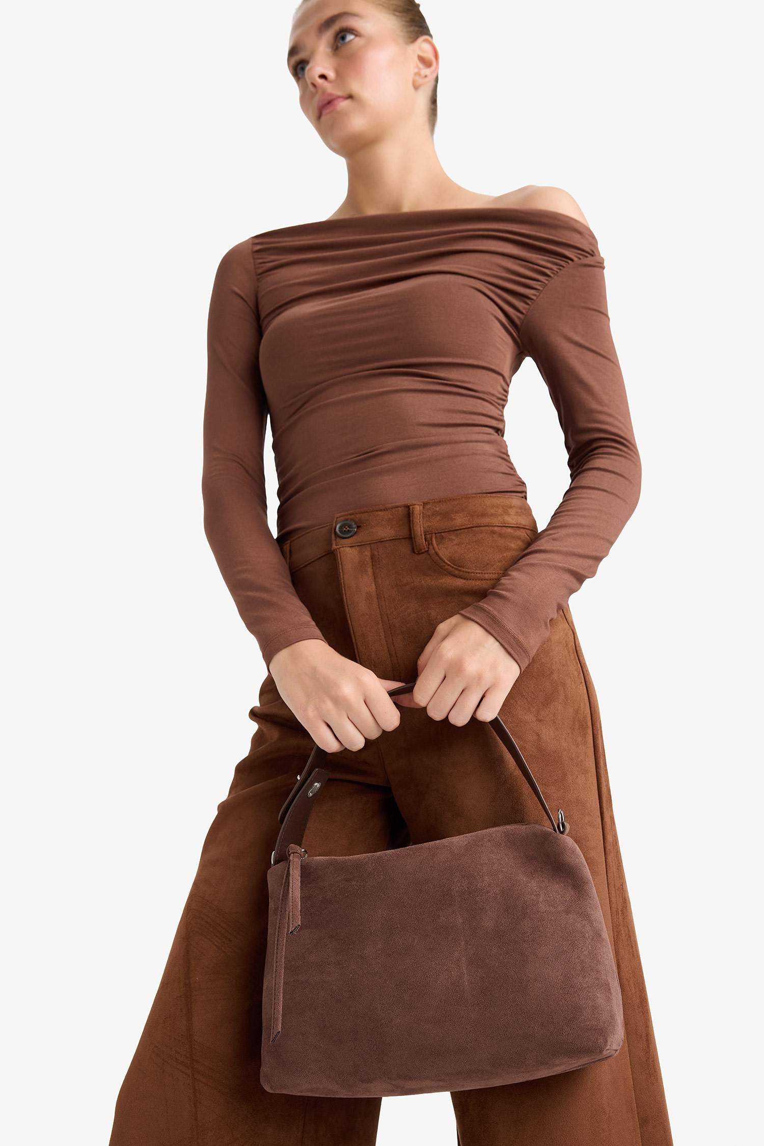 Kadın Süet Çapraz Çanta