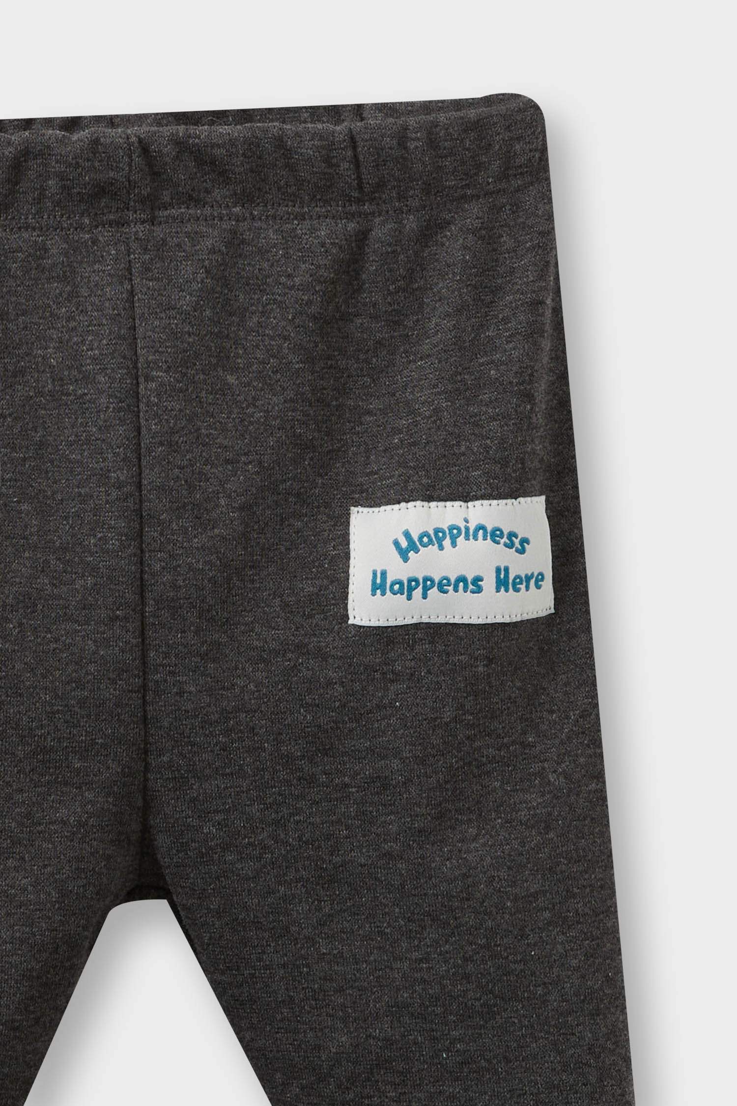 Erkek Bebek 2'li Takım Araç Baskılı Sweatshirt Alt