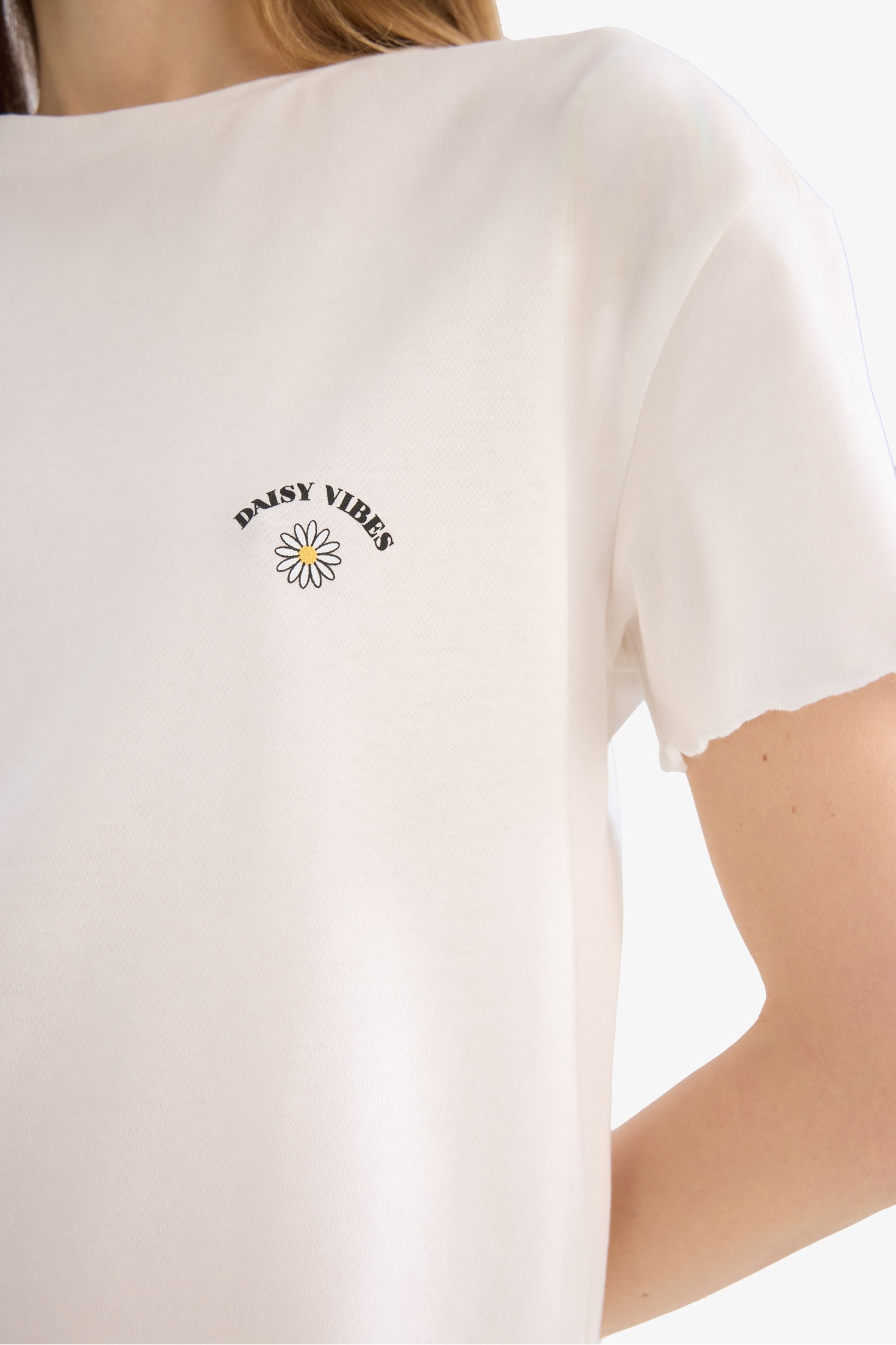 Pijama Takımı Kısa Kollu Üst Beli Lastikli Uzun Alt-Fall in Love