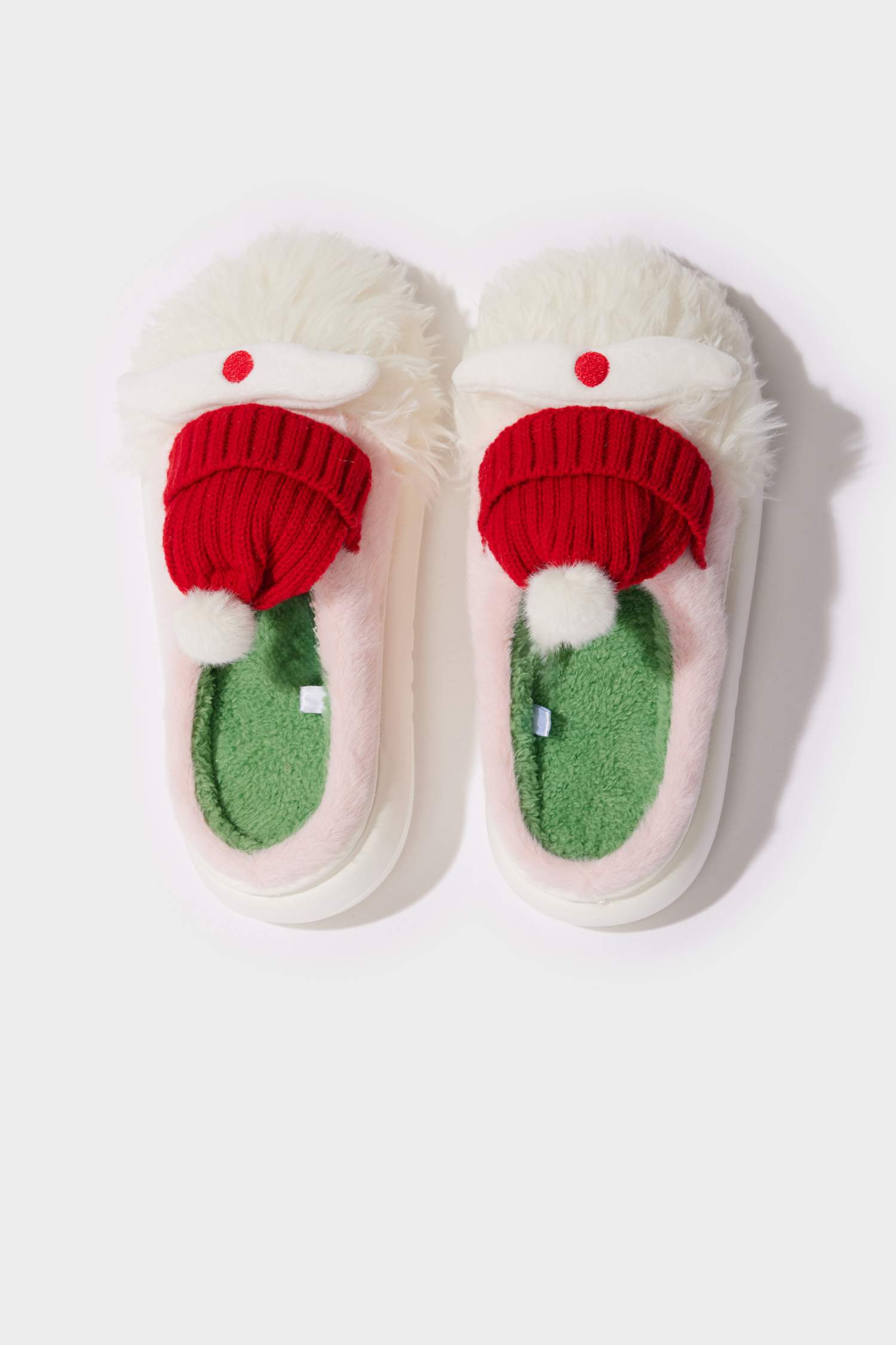 Kadın Yılbaşı Temalı Düz Taban Ev Terliği