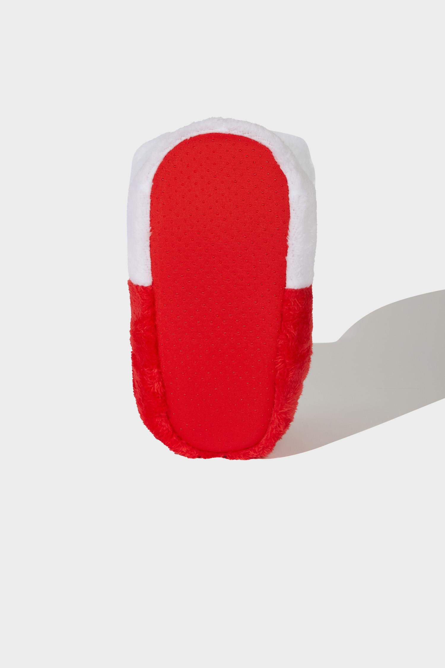 Kadın Yılbaşı Temalı Düz Taban Panduf