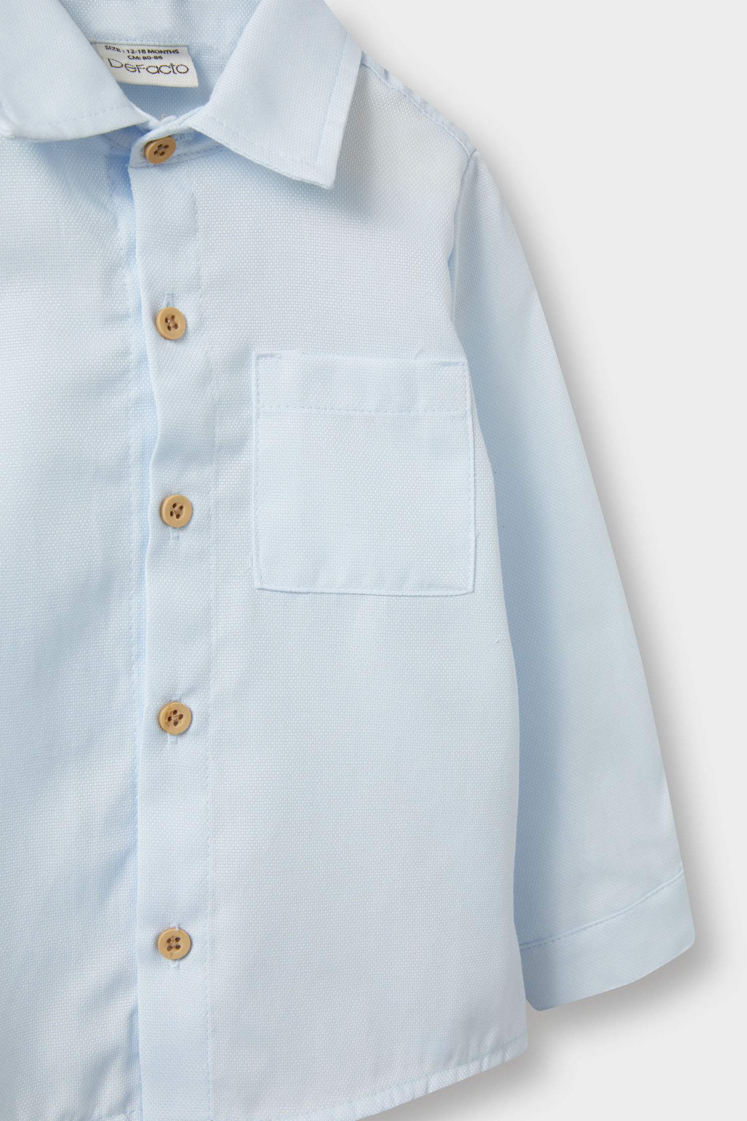 قميص كم طويل أوكسفورد قصة عادية بياقة قميص