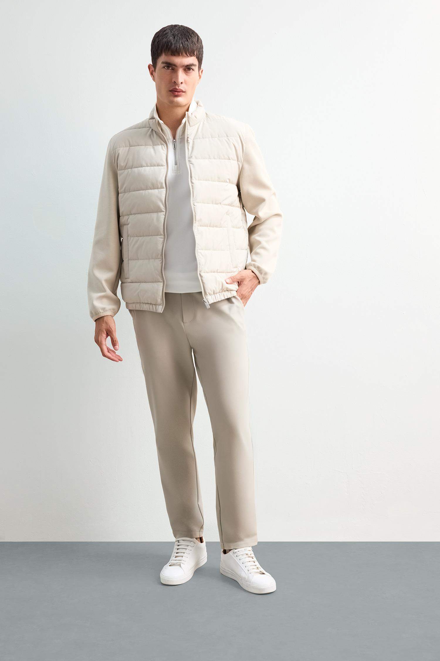 Tailored Regular Fit Kısa Paça Esnek Kumaş Teknik Pantolon