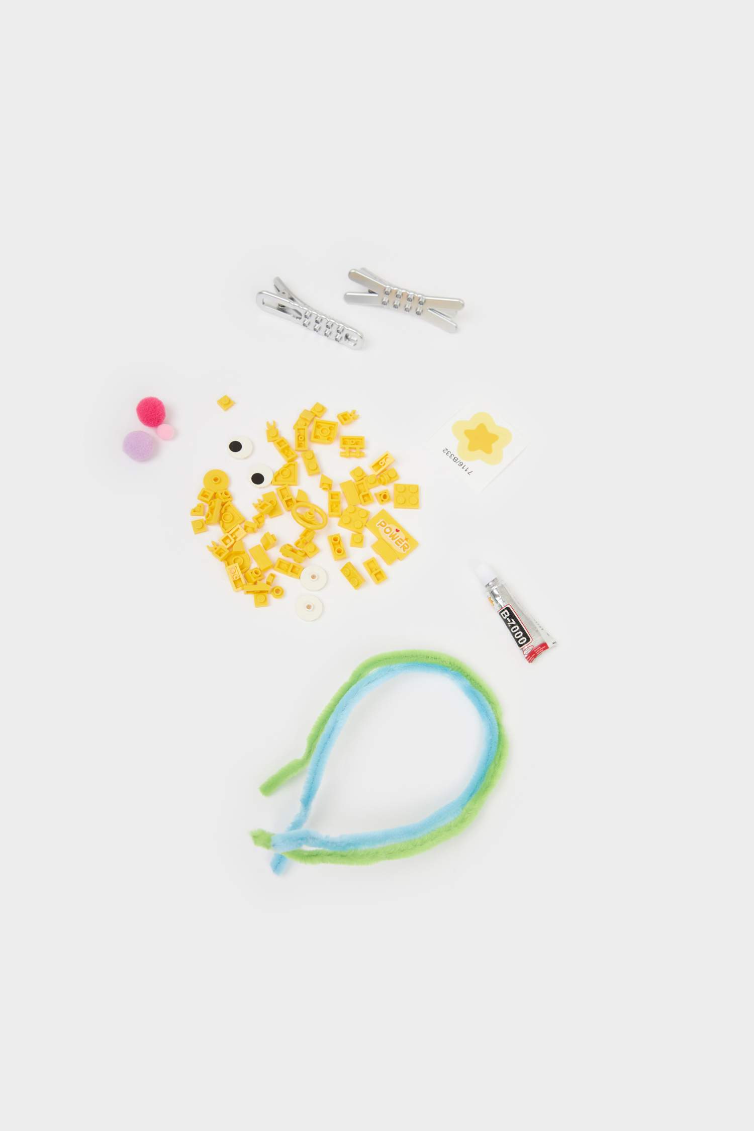 مشبك شعر بناتي على شكل نجمة - قطعتين