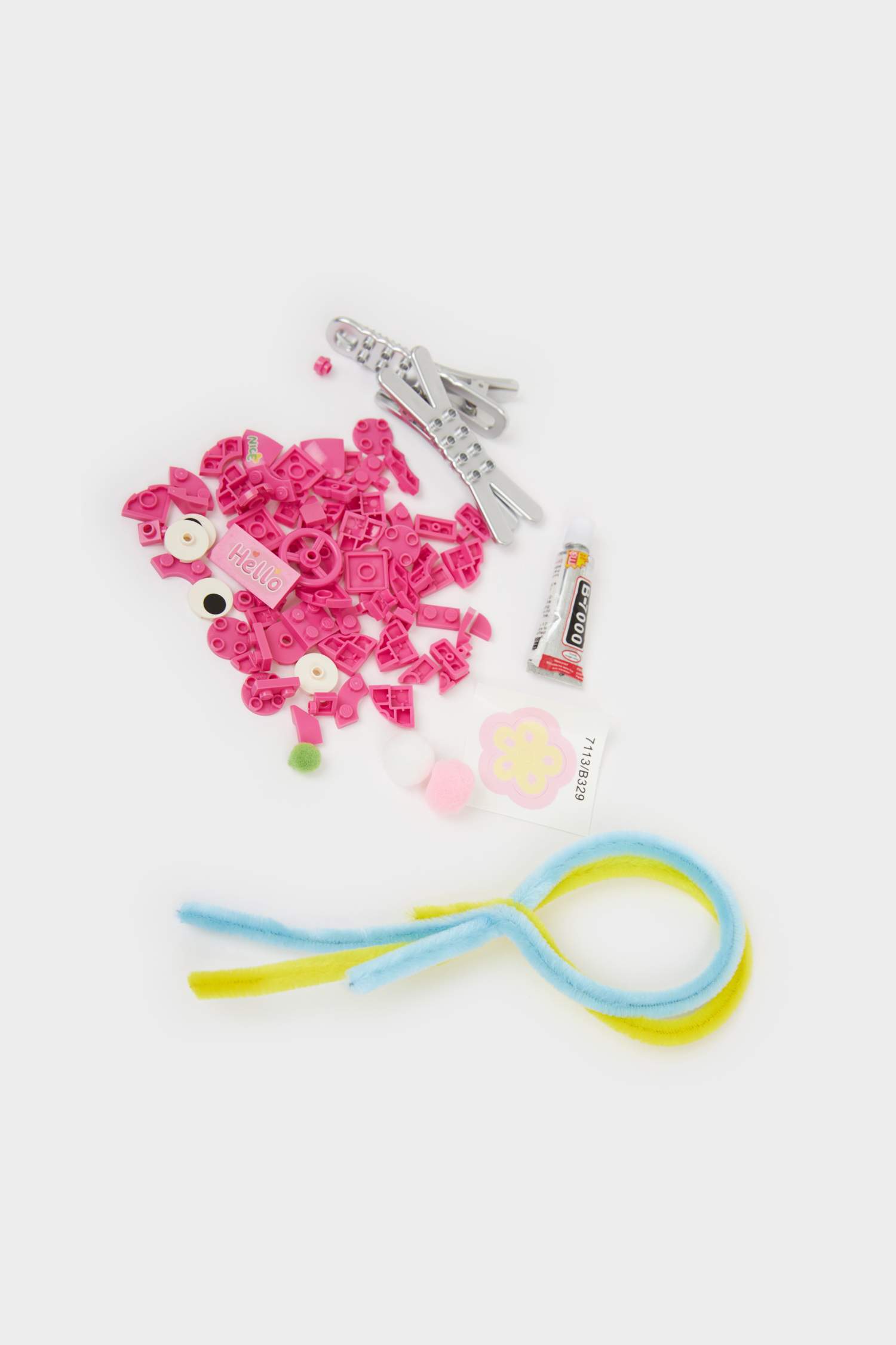 مشبك شعر بناتي فلورال - قطعتين