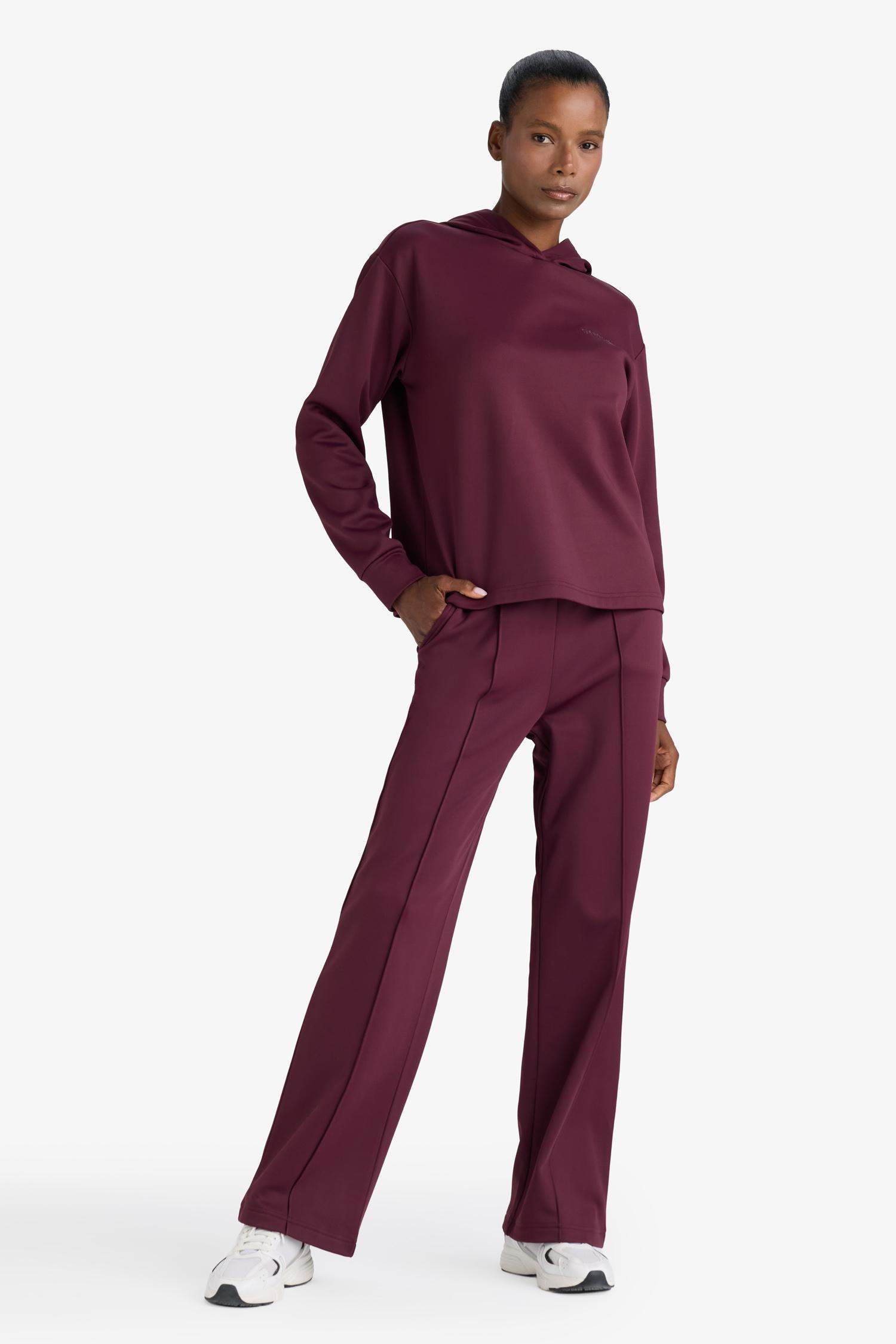 DeFactoFit Standart Fit Kapüşonlu Baskılı Sporcu Sweatshirt