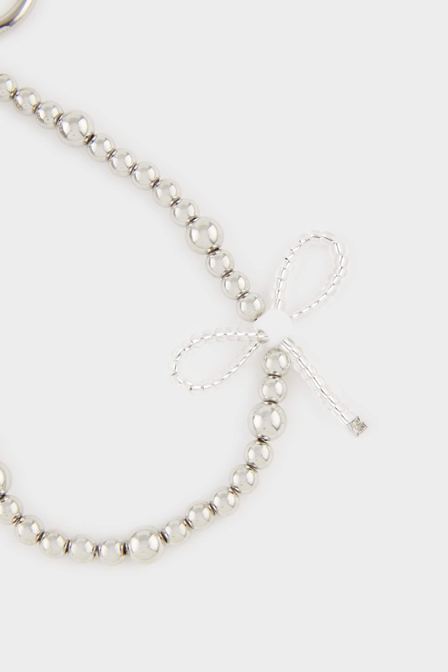 Kadın Ekose Kalpli Charm Anahtarlık