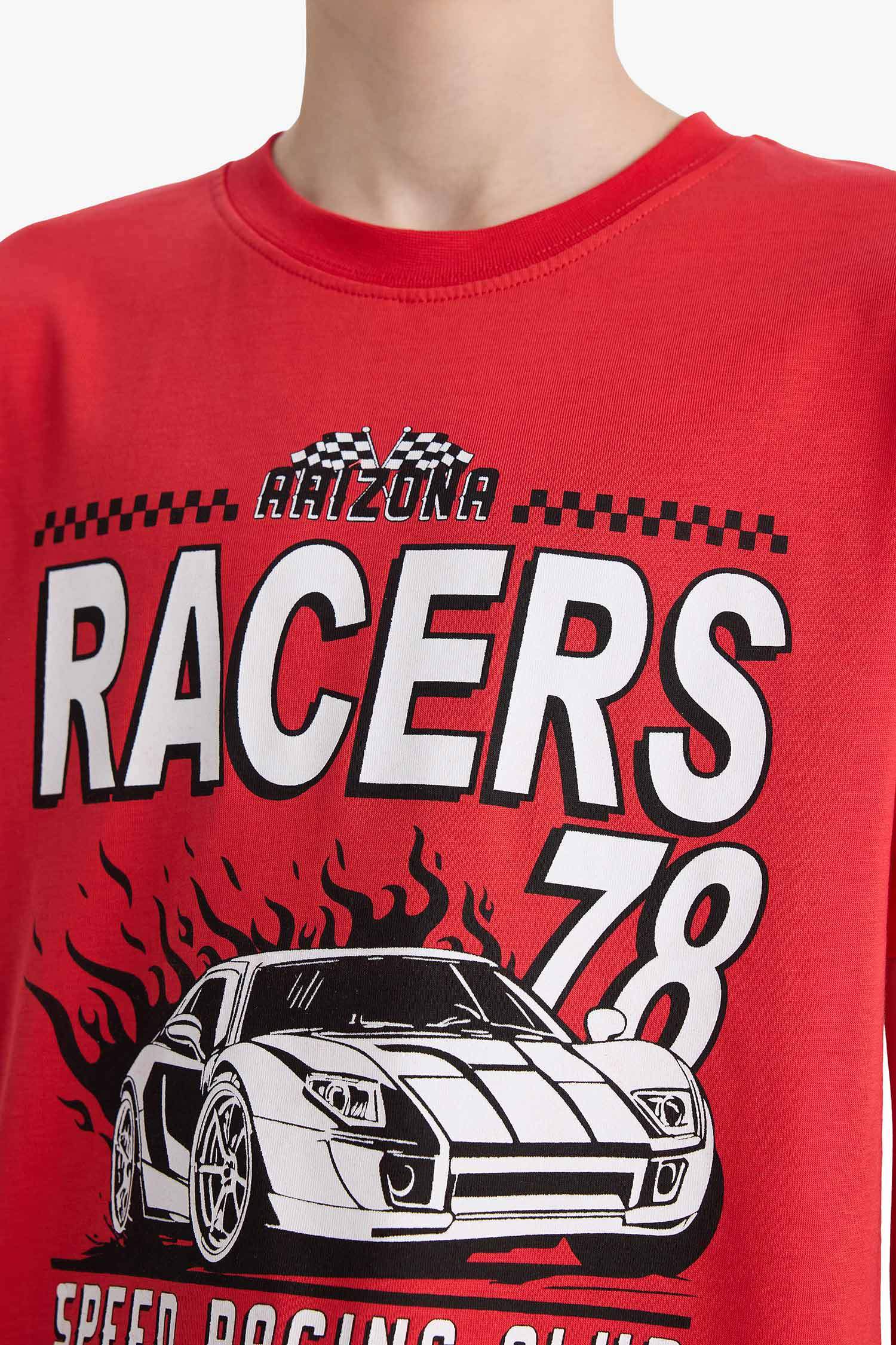 Erkek Çocuk Pijama Takımı Kısa Kollu Üst Beli Lastikli Şort