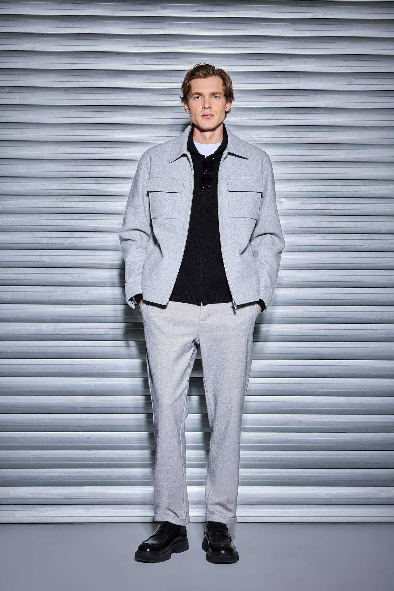 Tailored Regular Fit Düz Paça Penye Pantolon