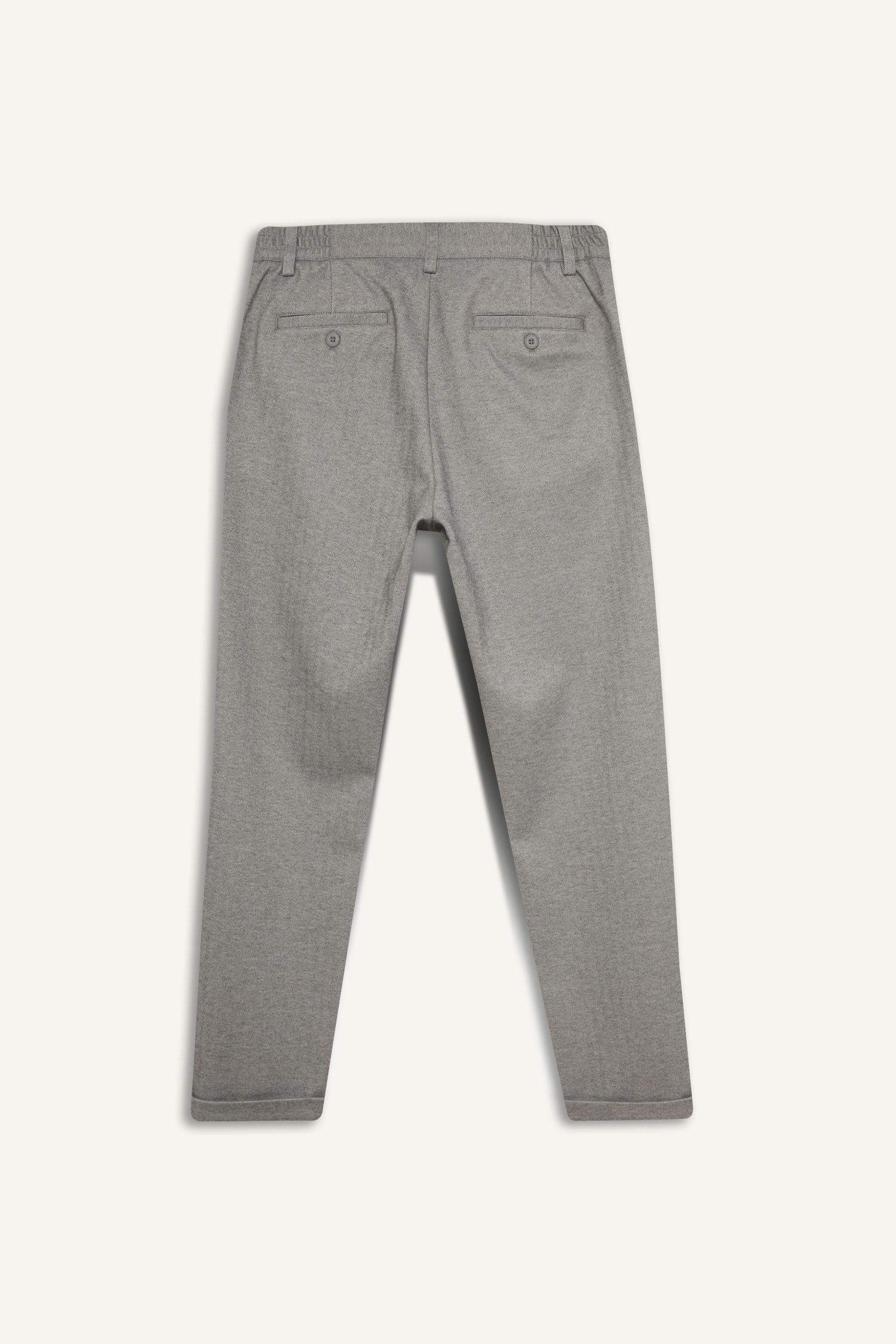 Tailored Regular Fit Düz Paça Penye Pantolon