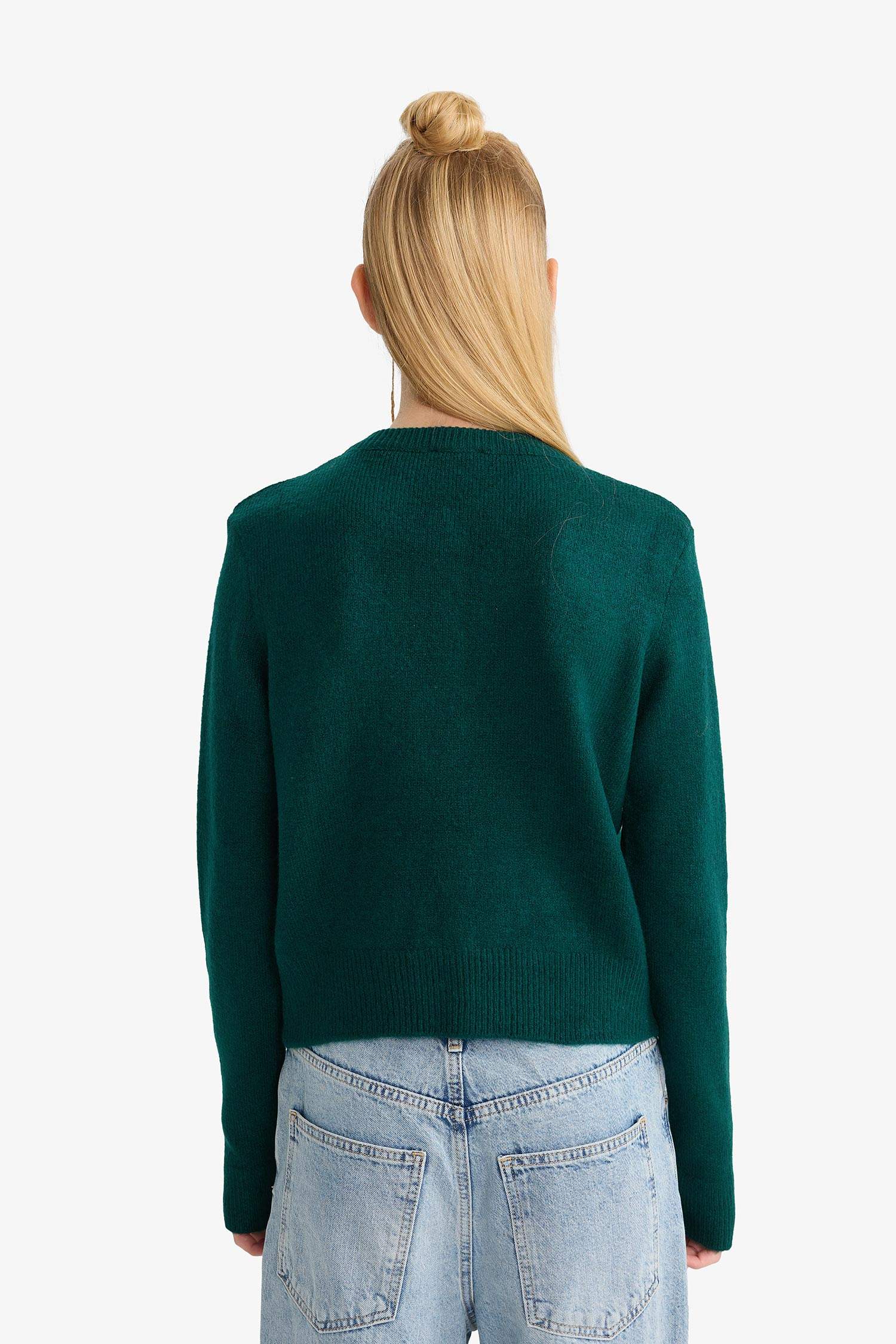 Slim Fit Crew Neck Cardigan