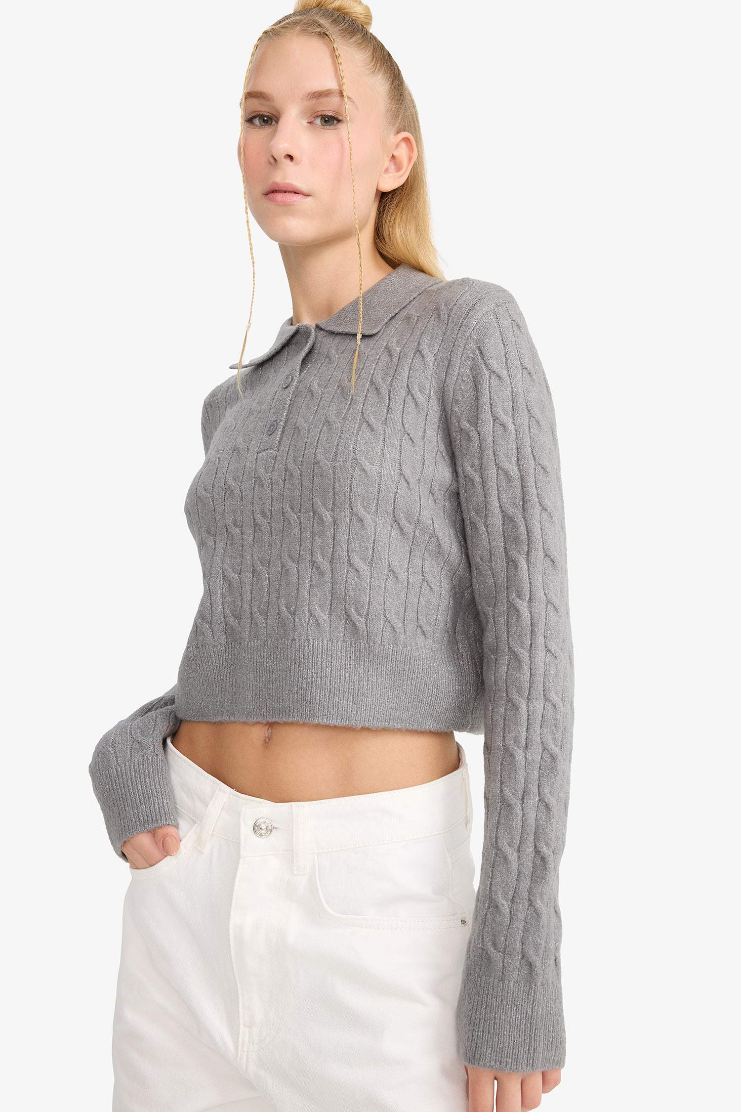 Slim Fit Polo Collar Pullover