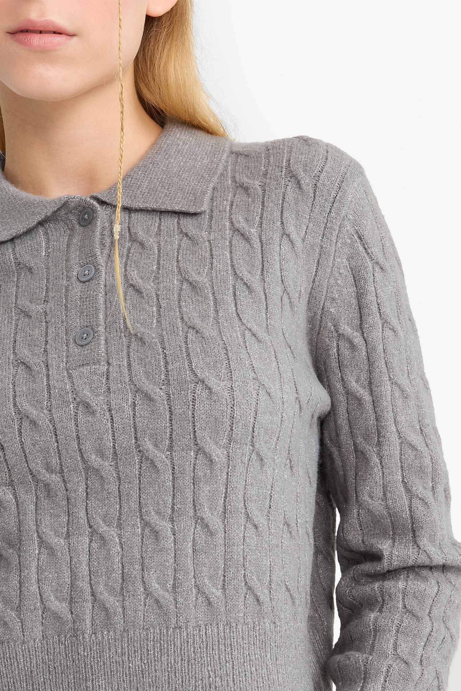 Slim Fit Polo Collar Pullover