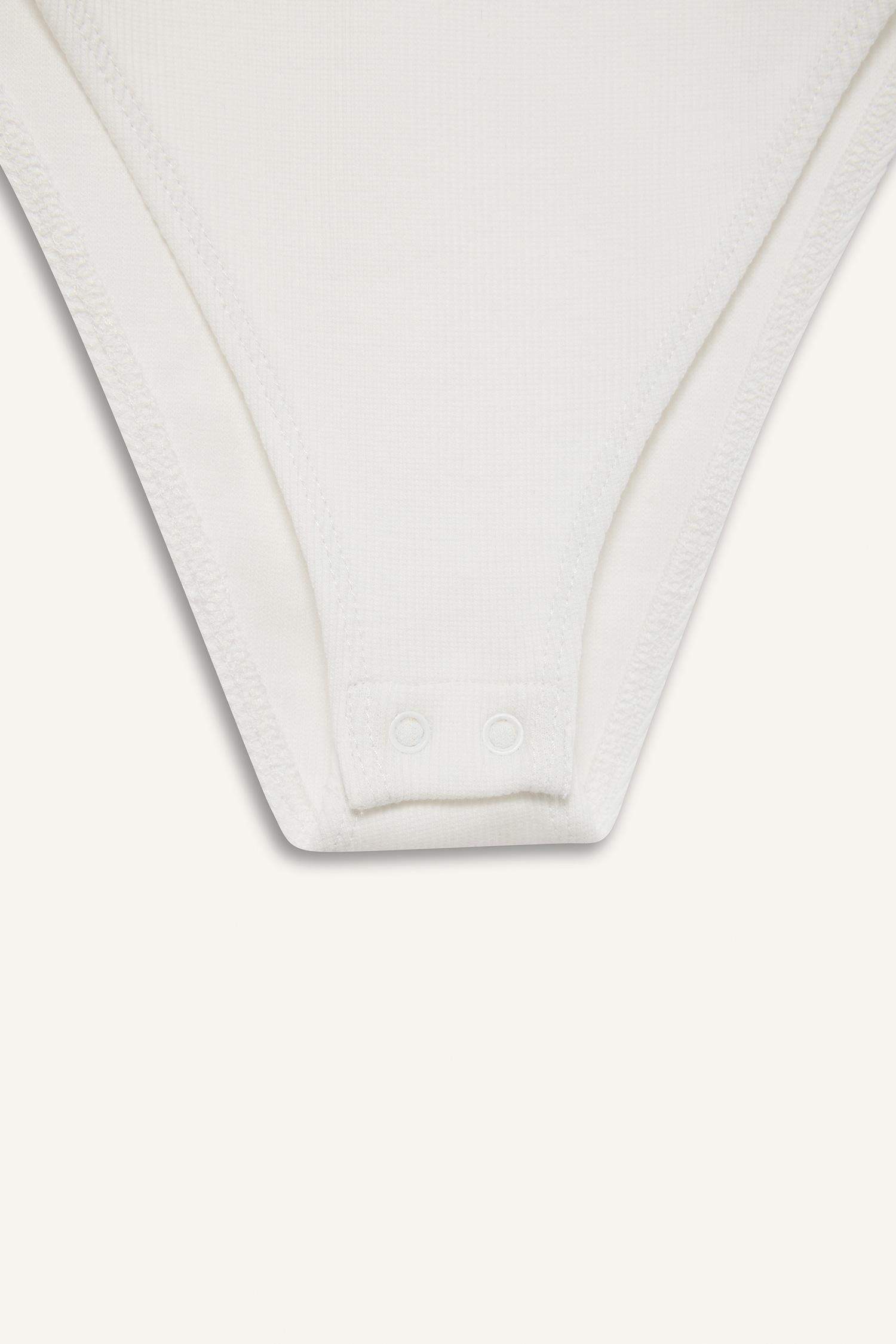 Coool Yuvarlak Yaka Fitilli Kaşkorse Kısa Kollu Çıtçıtlı Body