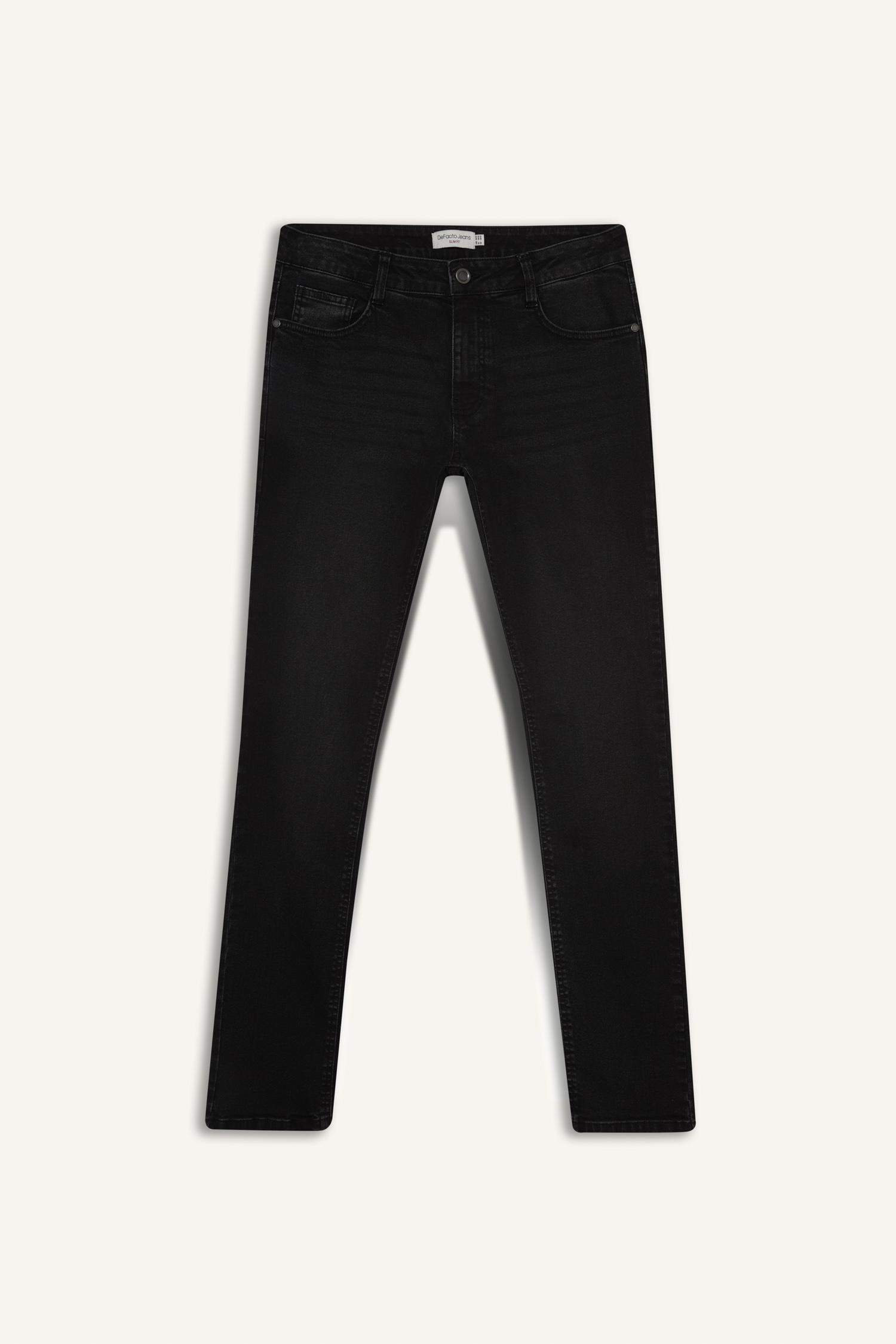 سروال جينز بيدرو سليم فيت بساق ضيق