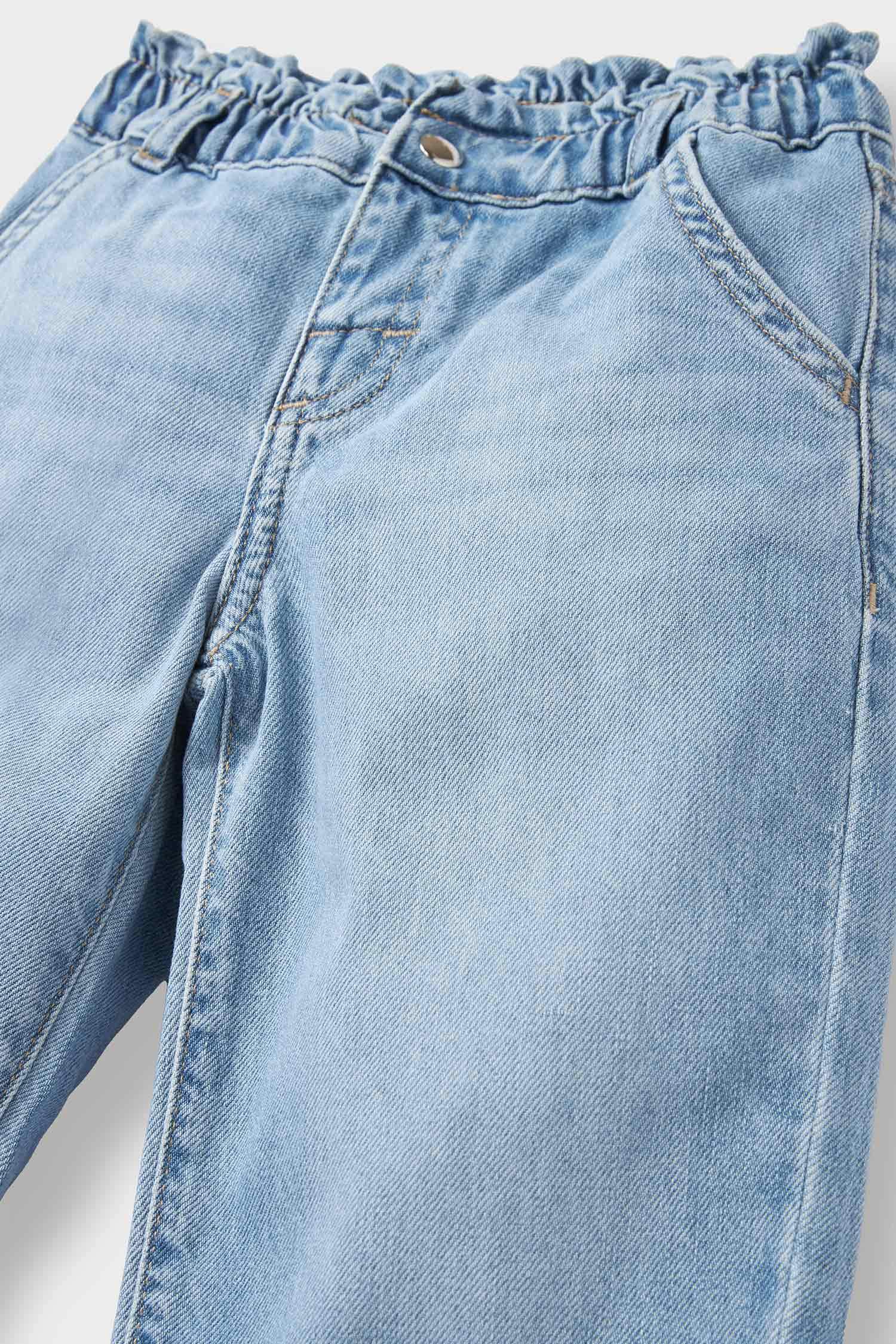 Kız Bebek Okul Wide Leg Jean Pantolon