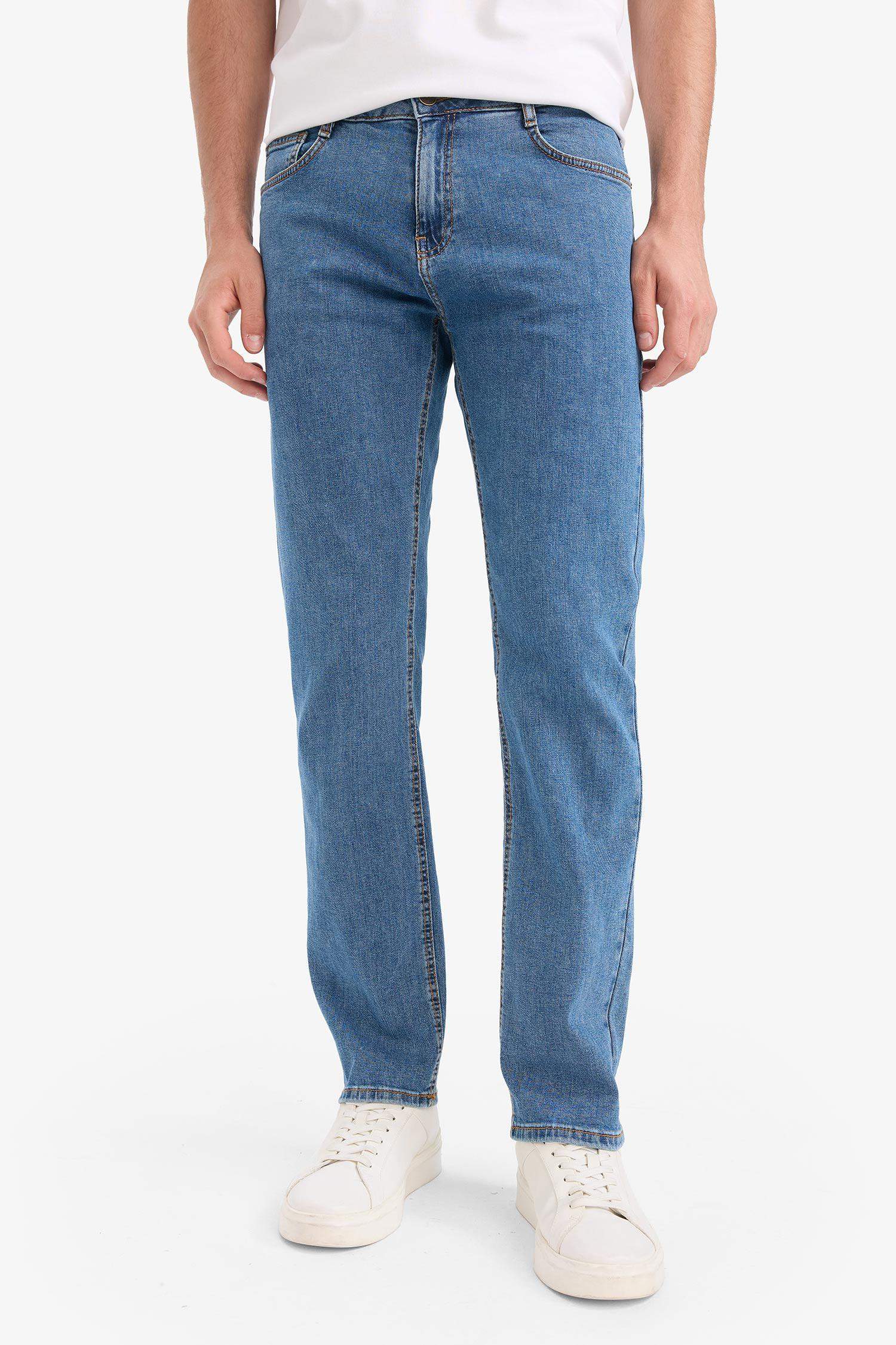 қалыпты кері пішім деним тұрақты етек Шалбар