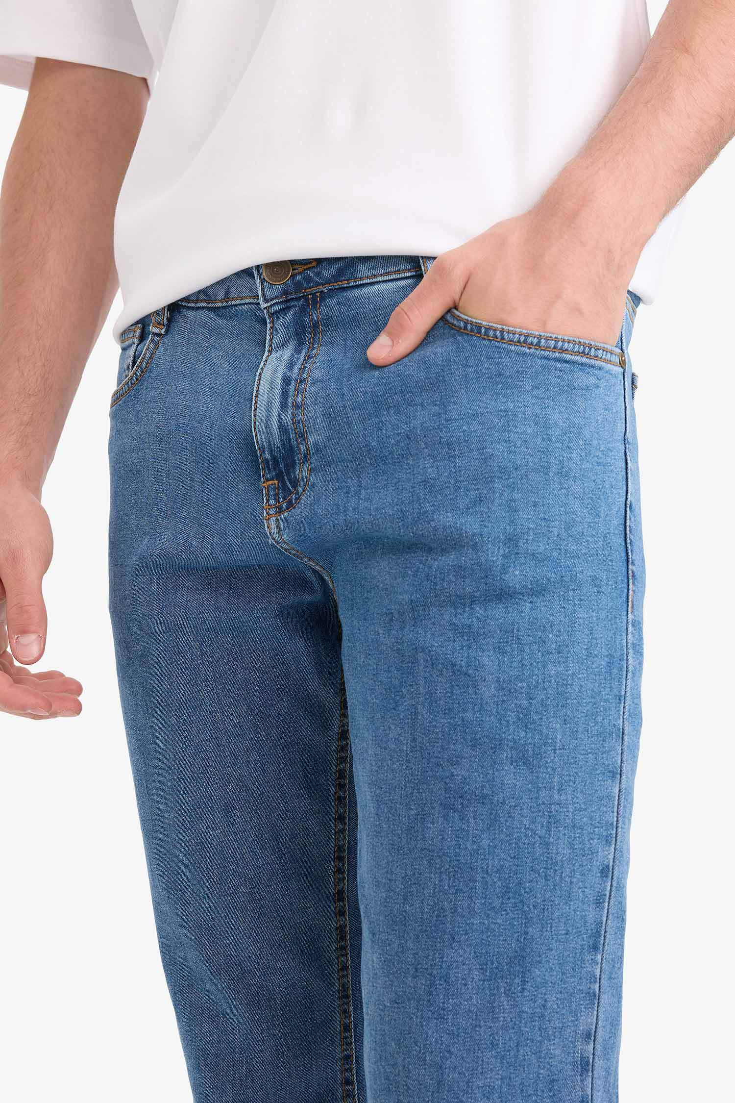 қалыпты кері пішім деним тұрақты етек Шалбар