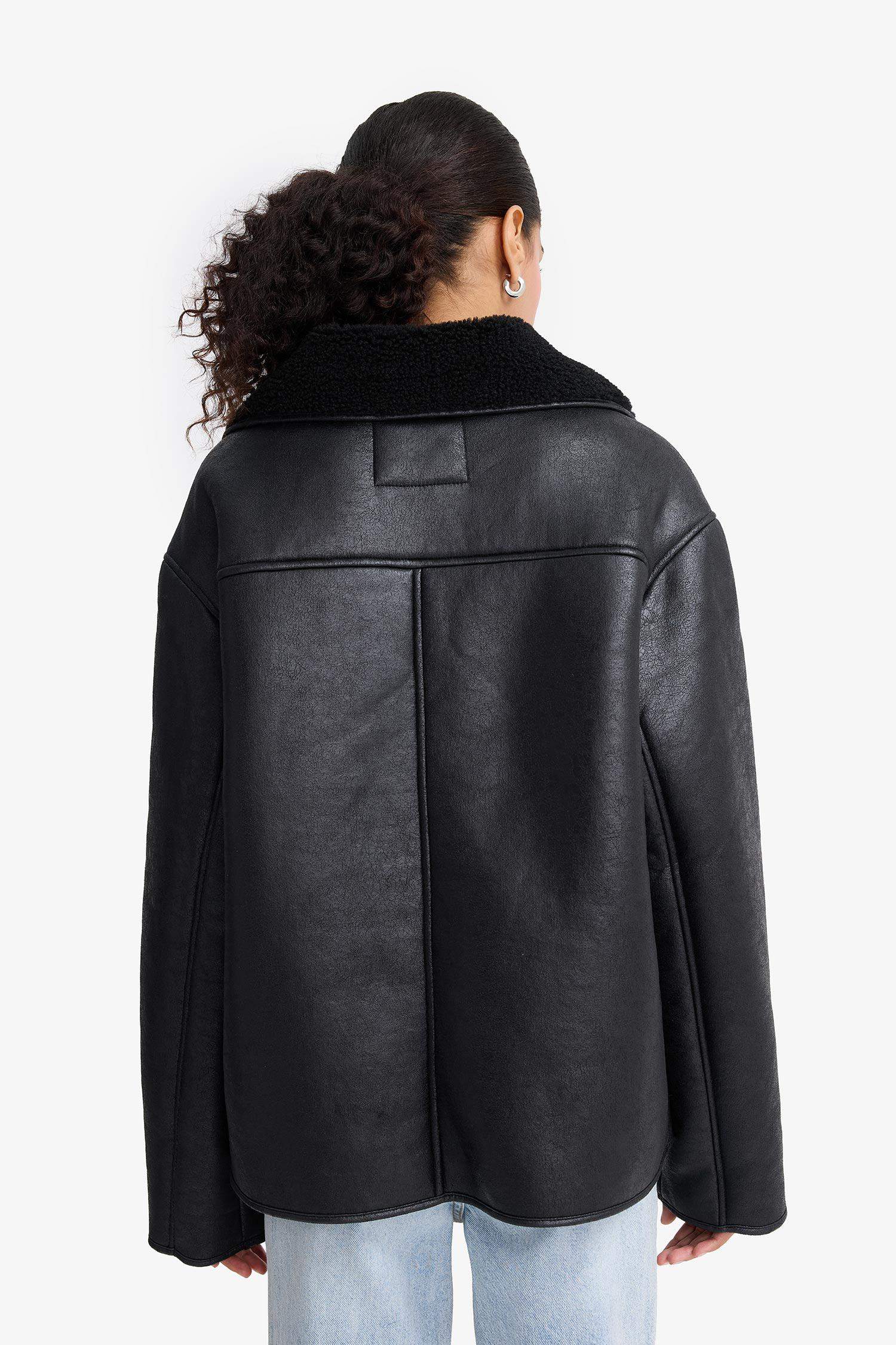 Regular Fit Faux Fur Lined Jacket