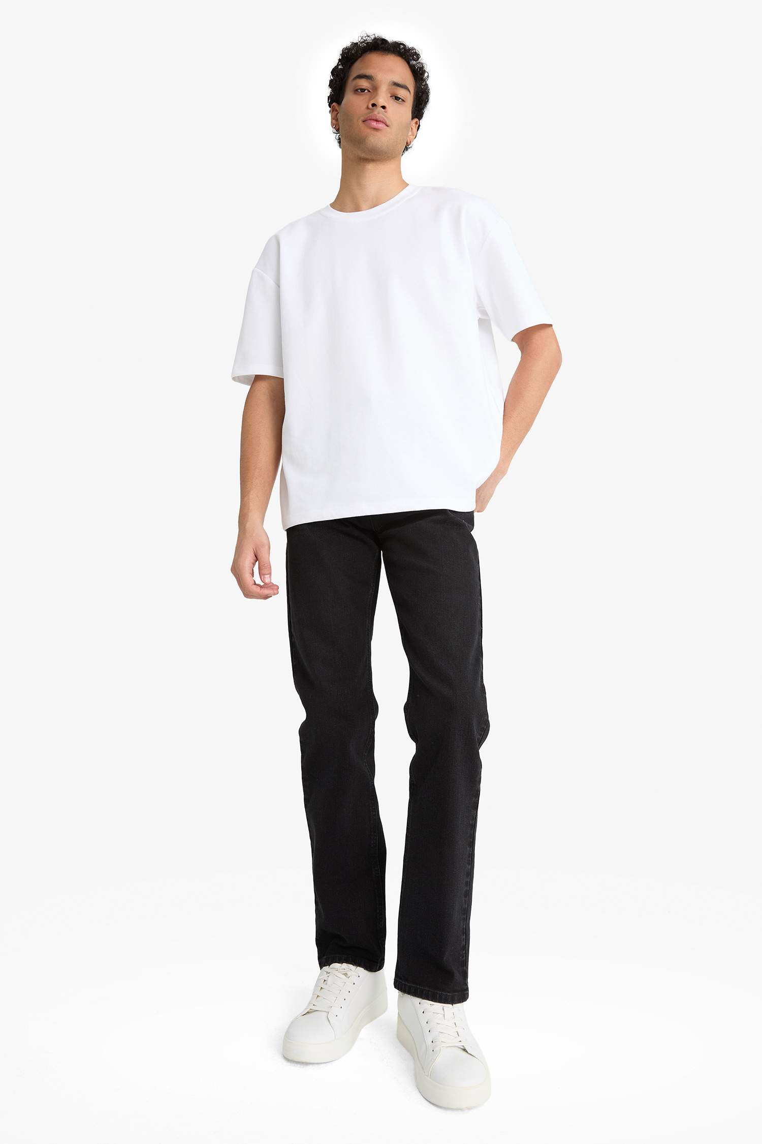 Sergio Regular Fit орташа белді түзу балақты джинс шалбар