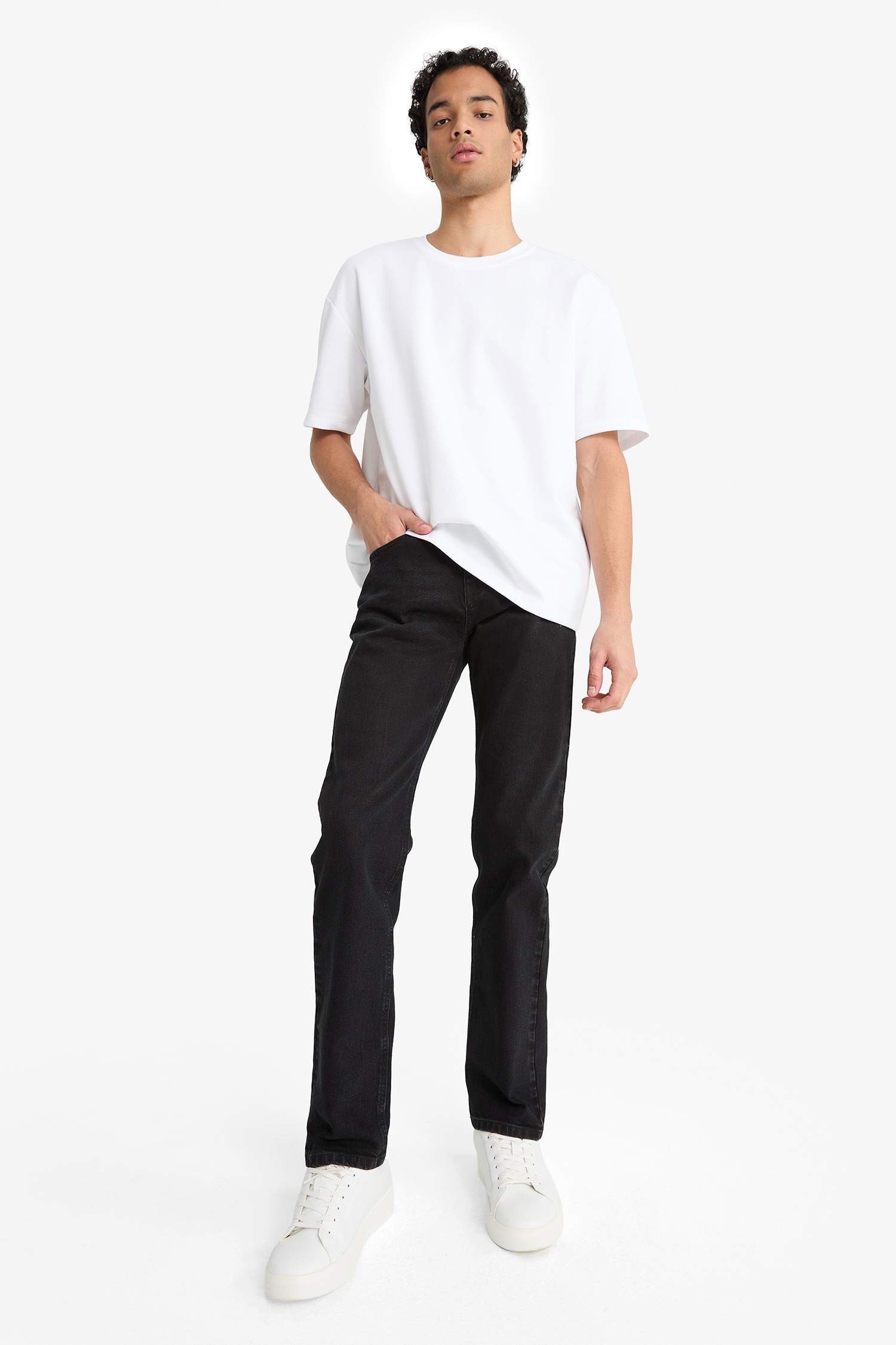 Sergio Regular Fit орташа белді түзу балақты джинс шалбар