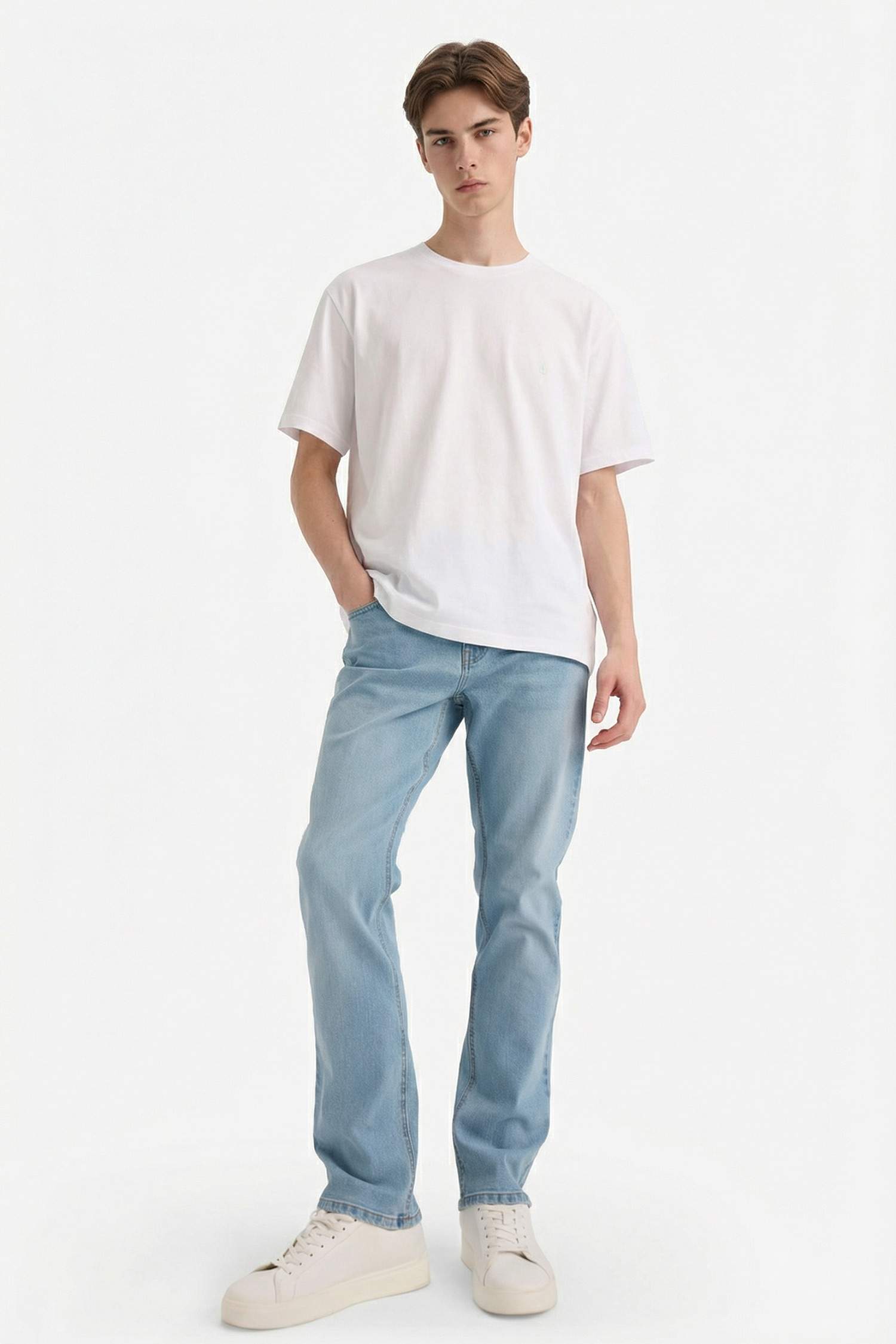 Sergio Regular Fit орташа белді түзу балақты джинс шалбар