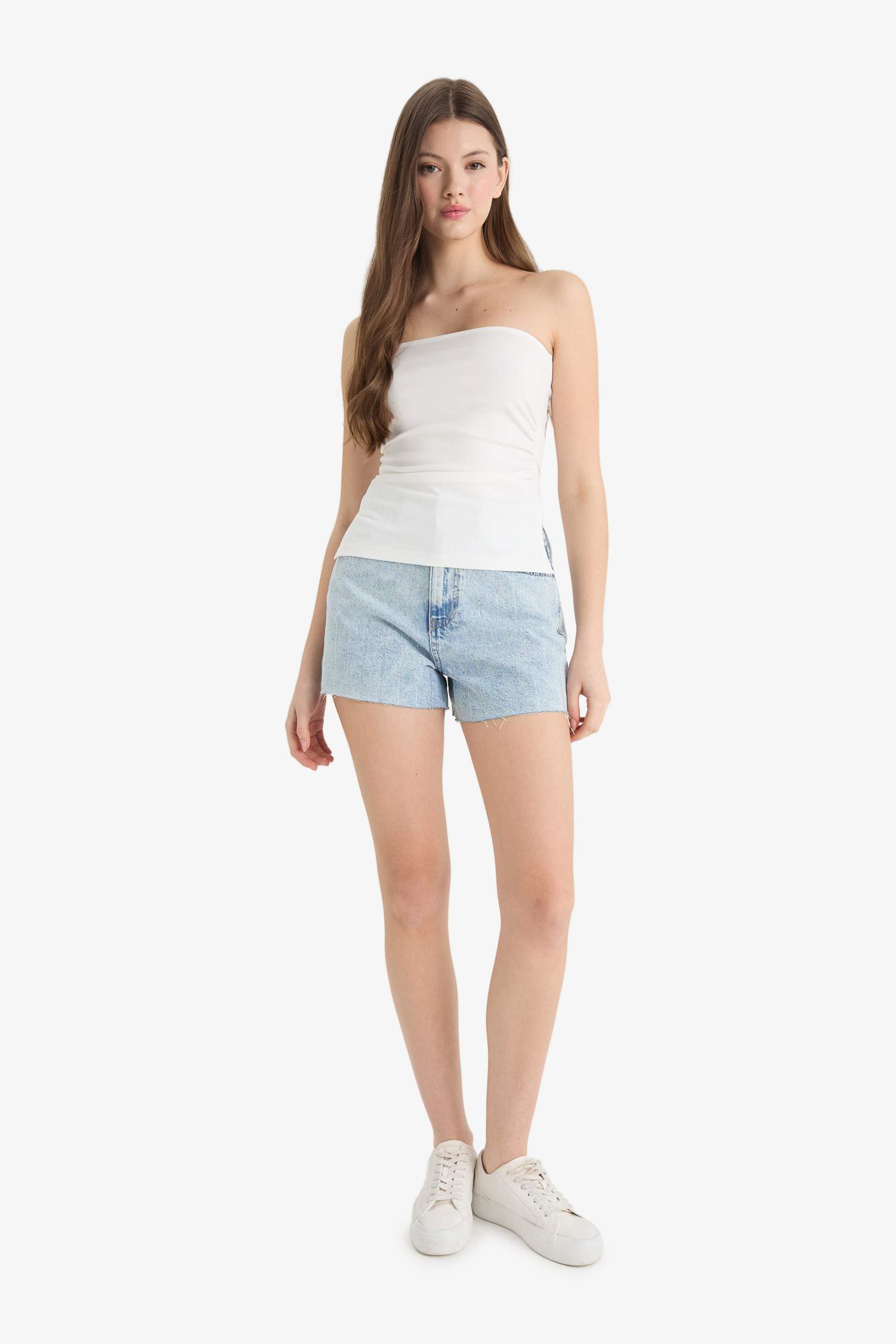 Slim Fit Strapless Tank Top