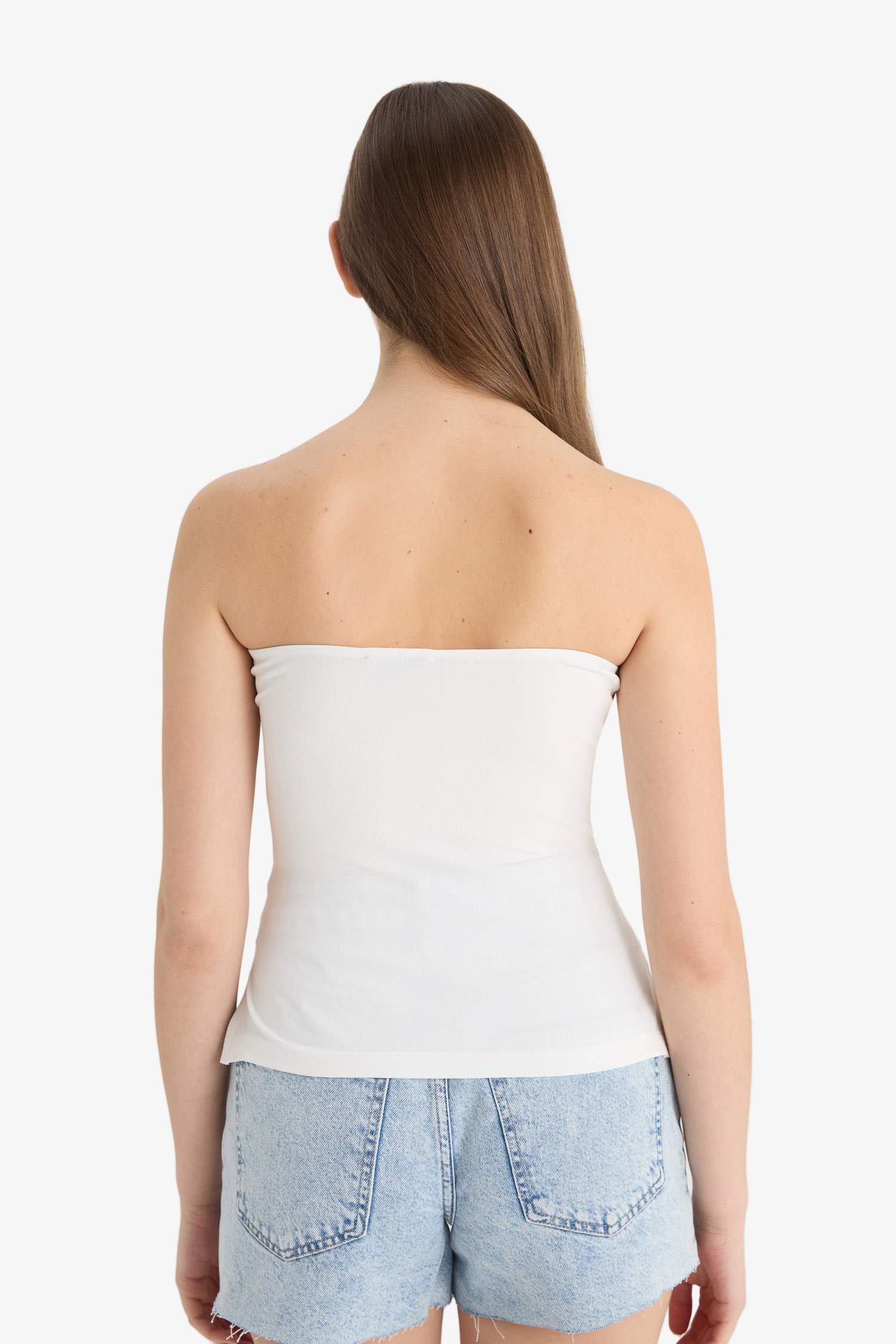 Slim Fit Strapless Tank Top