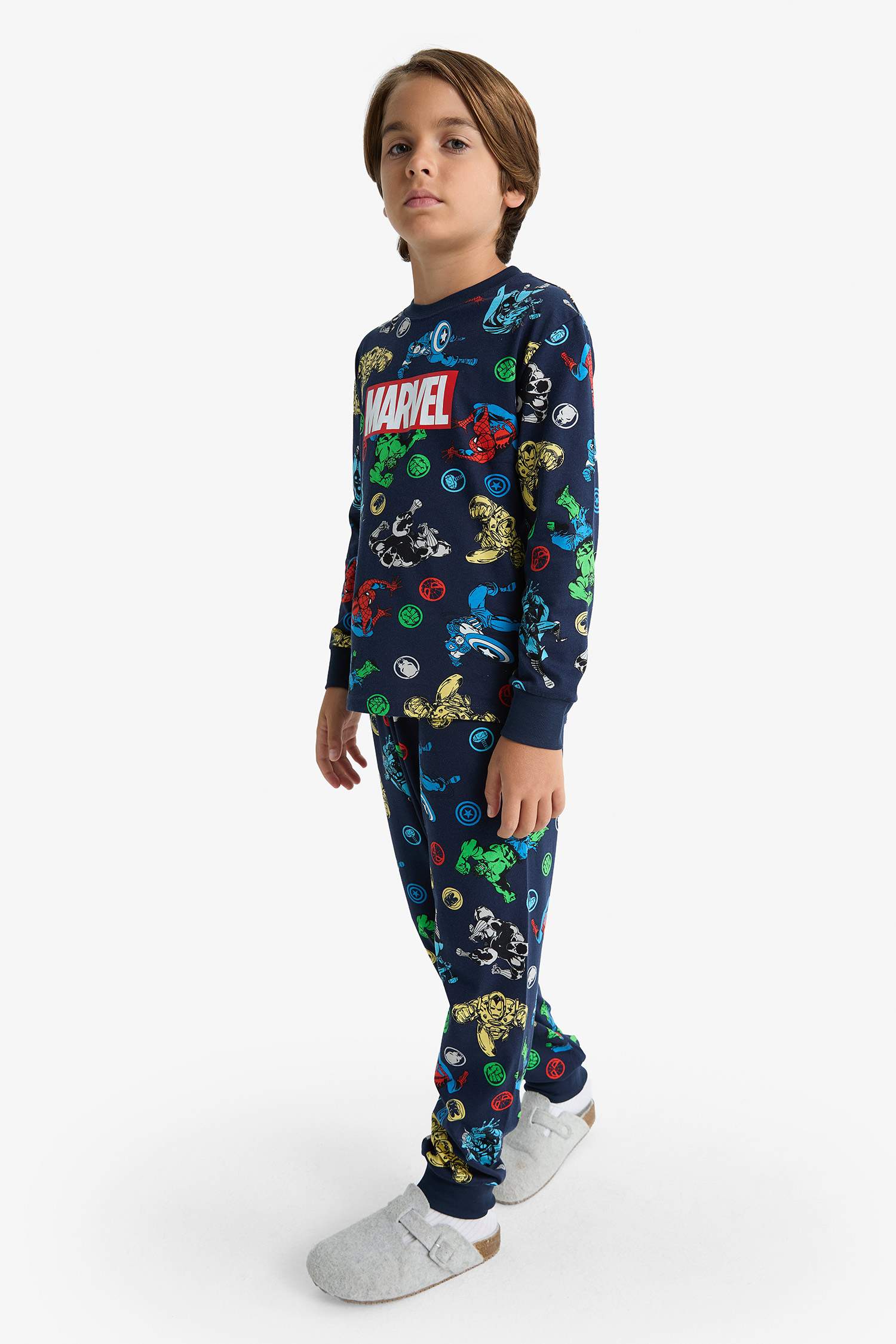 Boy Marvel Comics Top Bottoms 2 Piece Pyjama Set