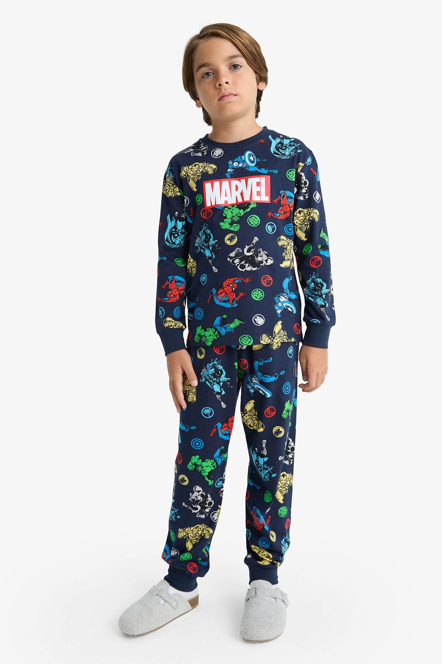 Boy Marvel Comics Top Bottoms 2 Piece Pyjama Set
