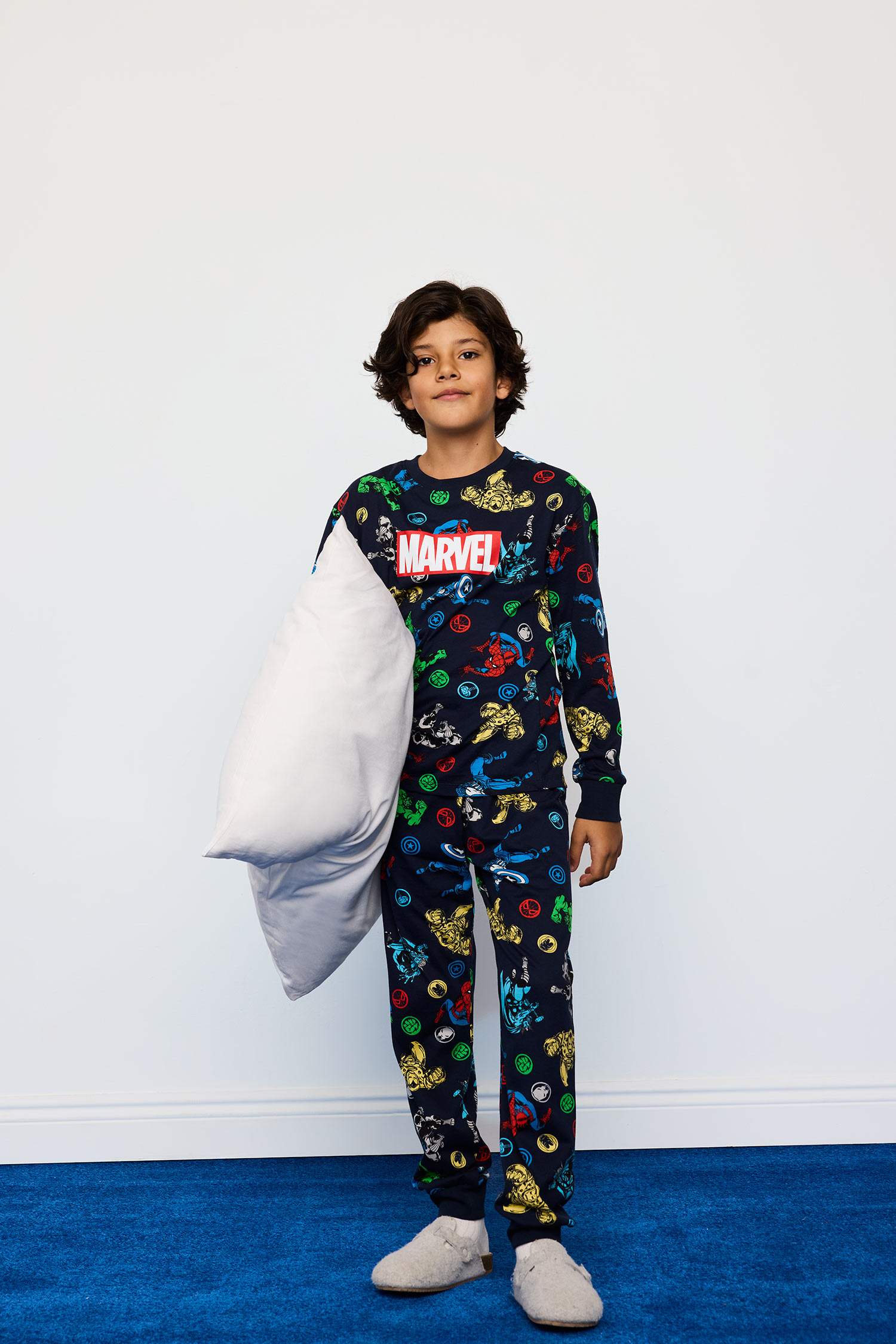 Boy Marvel Comics Top Bottoms 2 Piece Pyjama Set