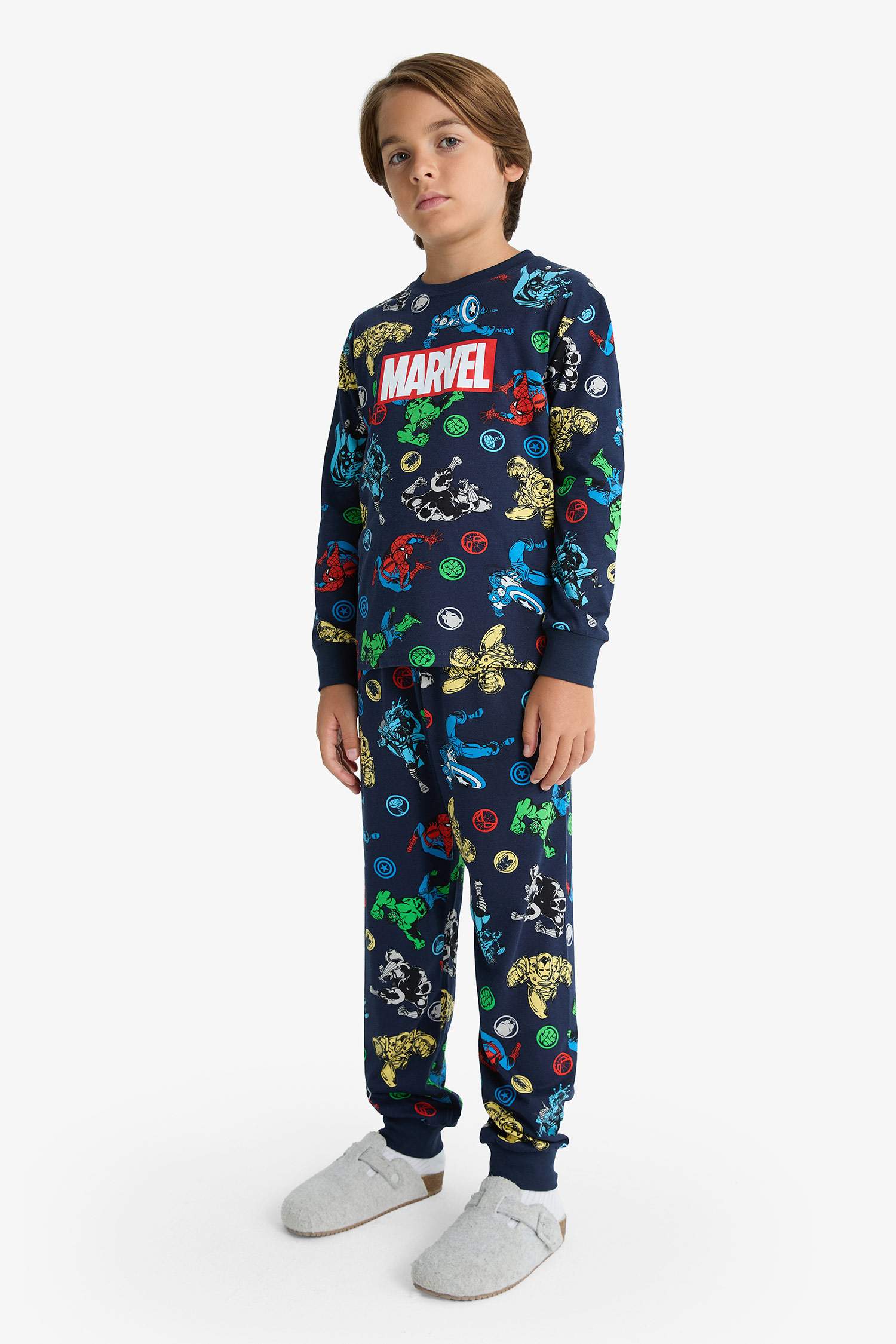 Boy Marvel Comics Top Bottoms 2 Piece Pyjama Set